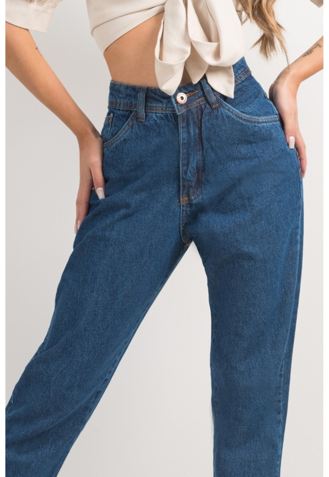 Imagem principal Calça Mom Base Life Cintura Alta Meu Jeans jeans