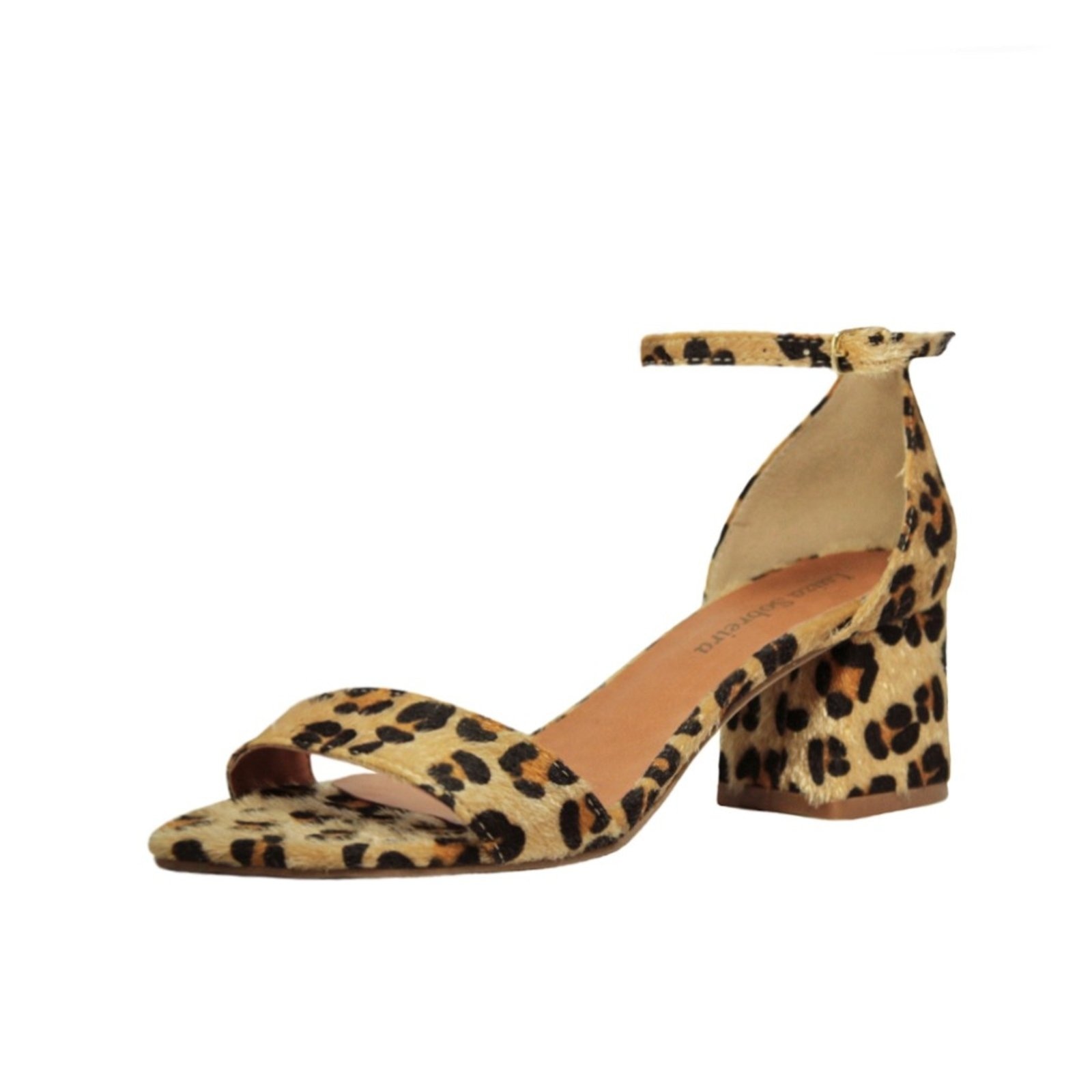 Imagem principal Sandália Salto Baixo Grosso Luiza Sobreira Mod. 517 Luiza Sobreira bege/marrom/onça