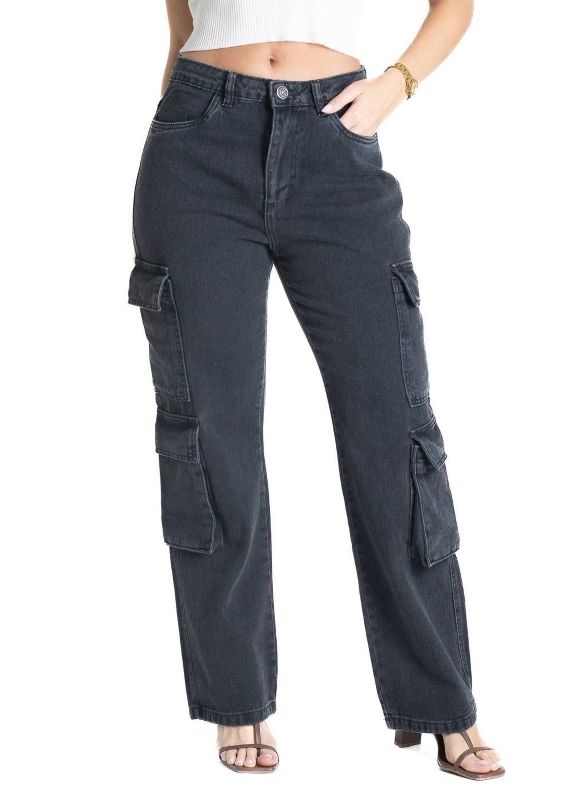 Imagem principal Calça Jeans Sawary Reta Petit - 280856 Sawary preto