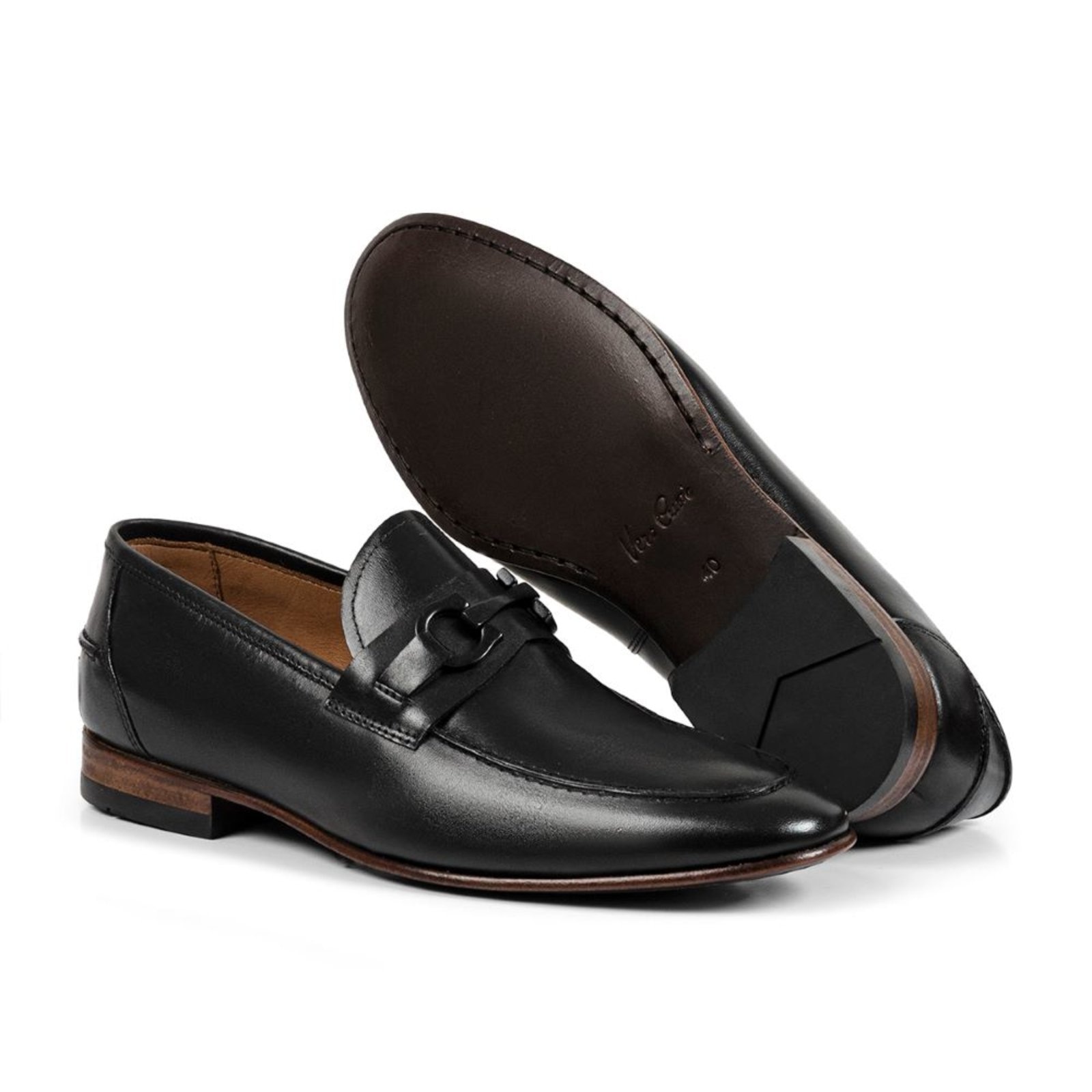 Imagem principal Sapato Masculino Social A. Andrade Casual Sola Em Couro Clássico Bico Alongado Conforto Anna Andrade preto