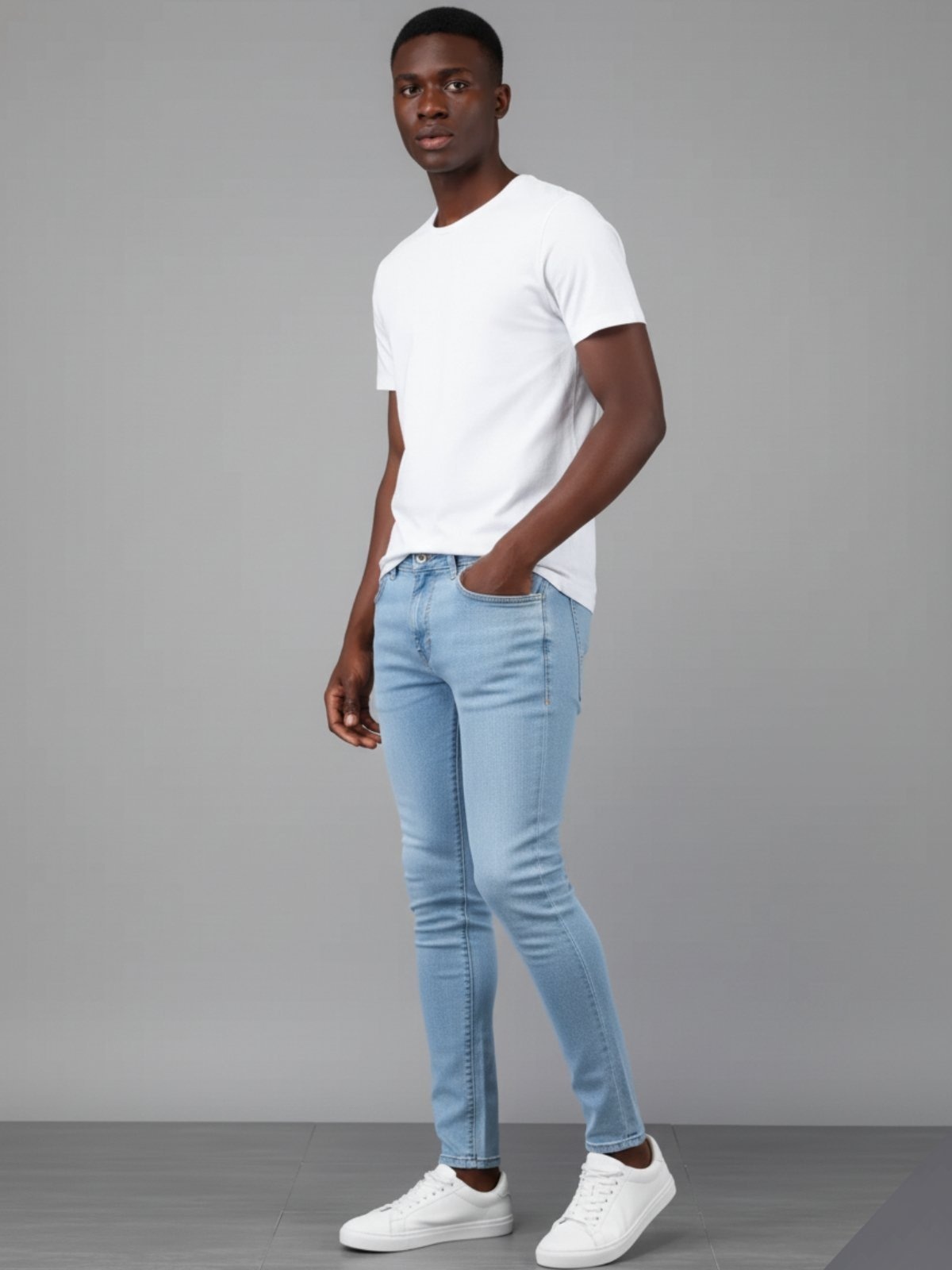 Imagem principal Calça Jeans Masculina 5 Estilos Claro Básica e Confortável 5 ESTILOS azul/jeans azul