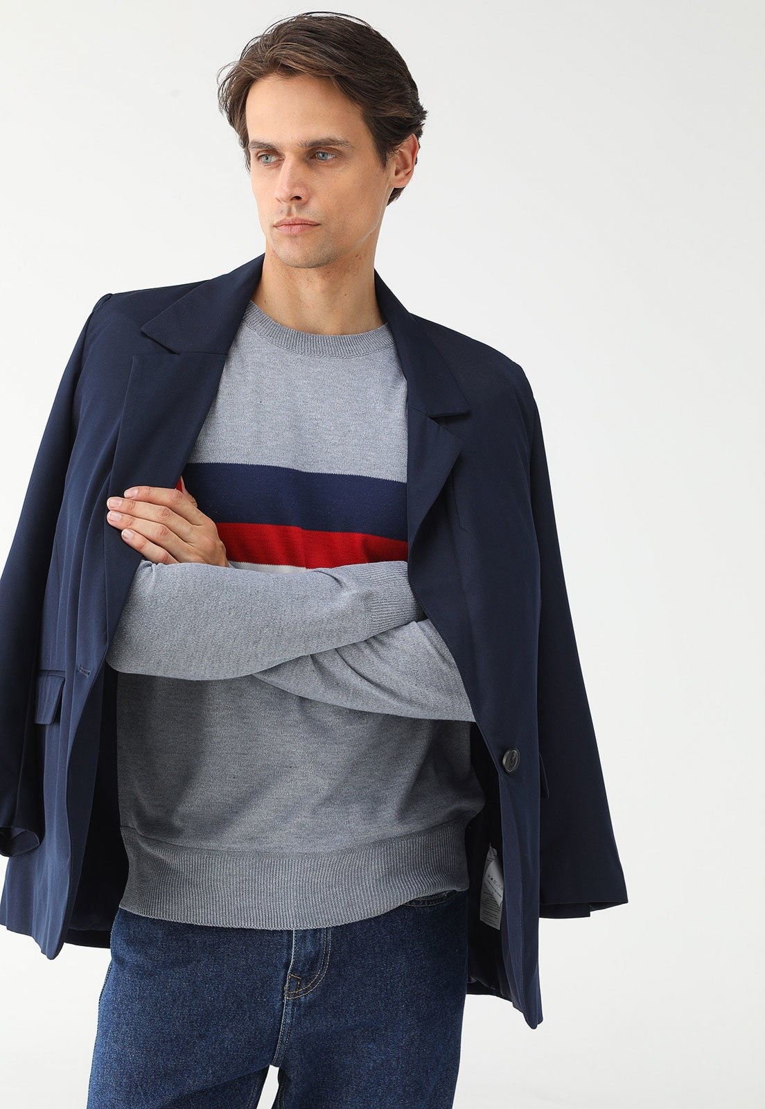 Imagem principal Suéter Tricot Broken Rules Listrado Broken Rules preto