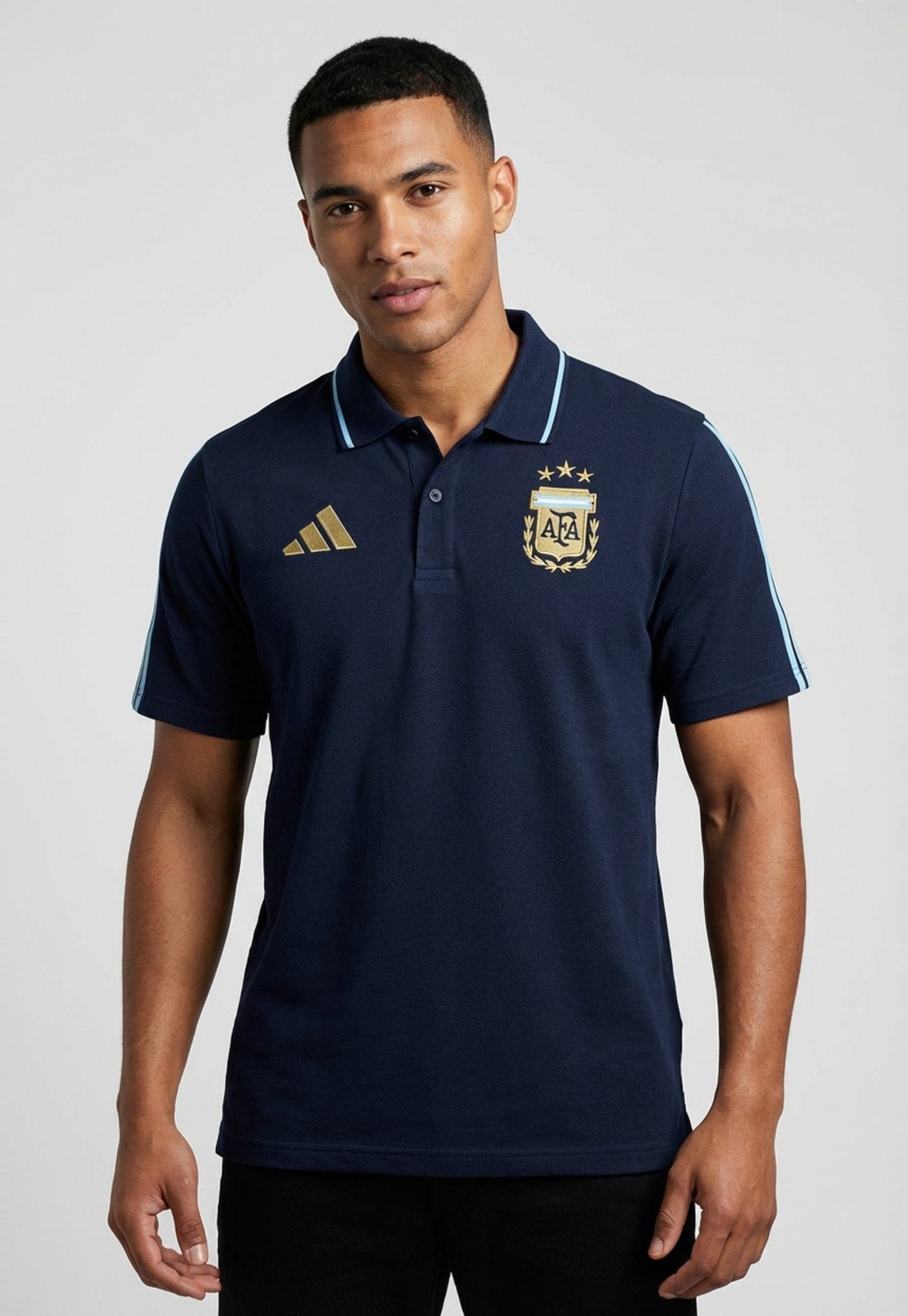 Imagem principal Camisa Polo Masculina adidas Performance Argentina DNA adidas performance azul marinho