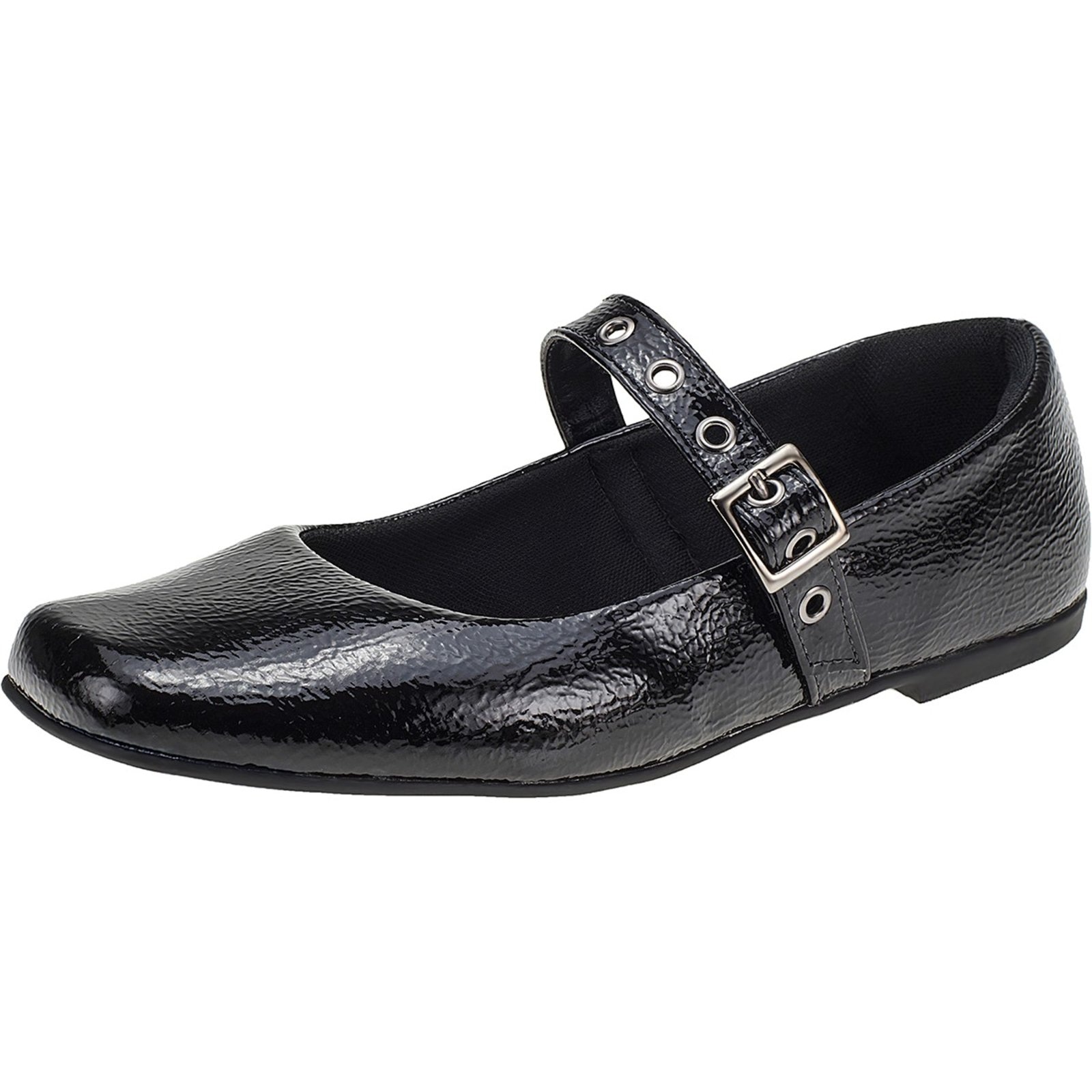 Imagem principal Sapatilha Feminina Lóris Shoes Fivela Mary Jane Bico Quadrado Clássico Retro 195 LÓRIS SHOES preto