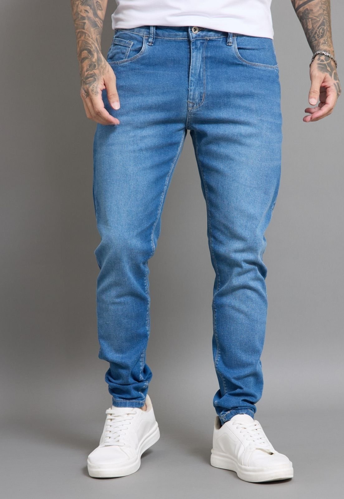 Imagem principal Calça Jeans Skinny Masculina Stretch Essencial Dialogo Dialogo Jeans azul