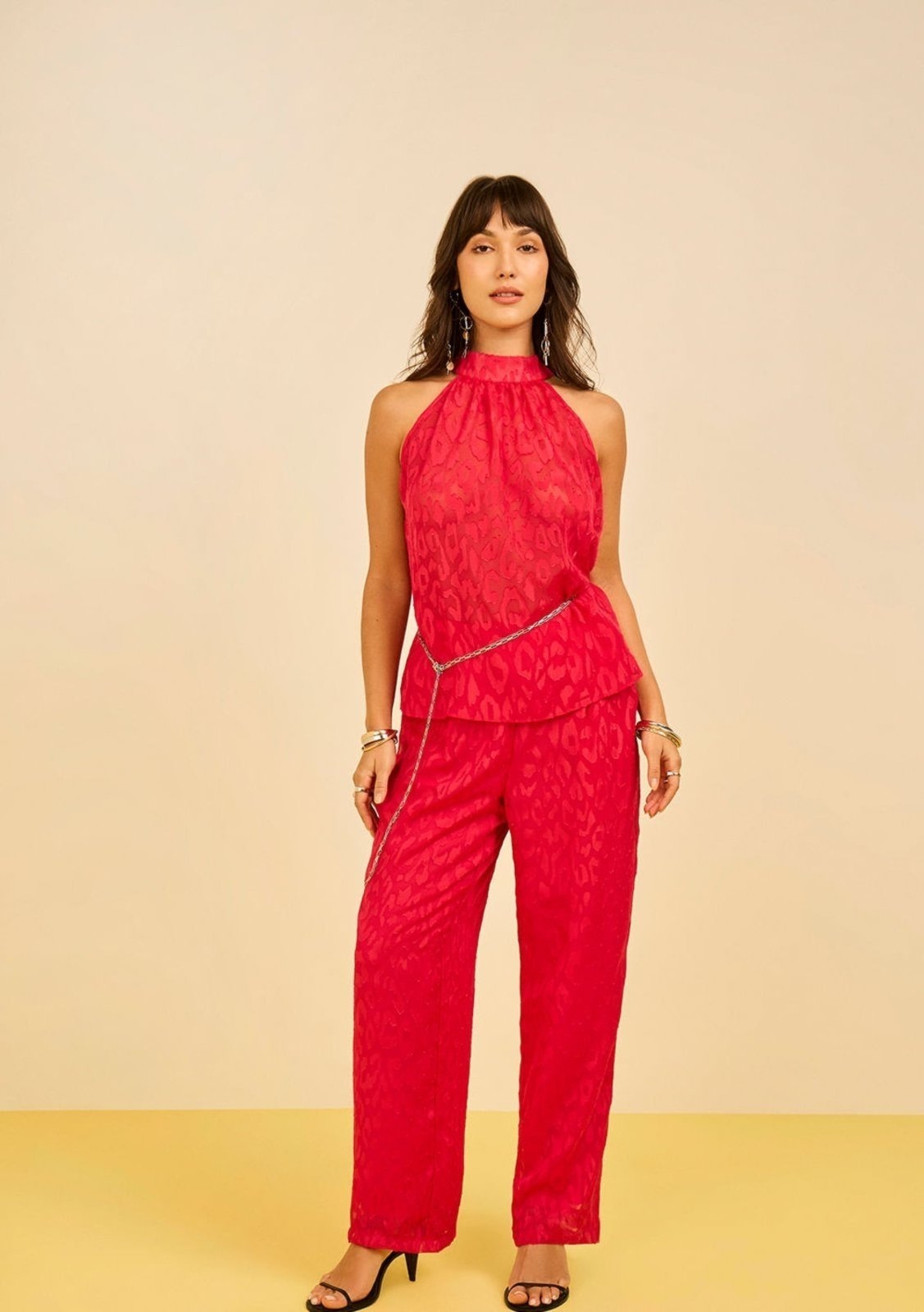 Imagem principal Calça Zinco Jogging Alta Zinco rosa