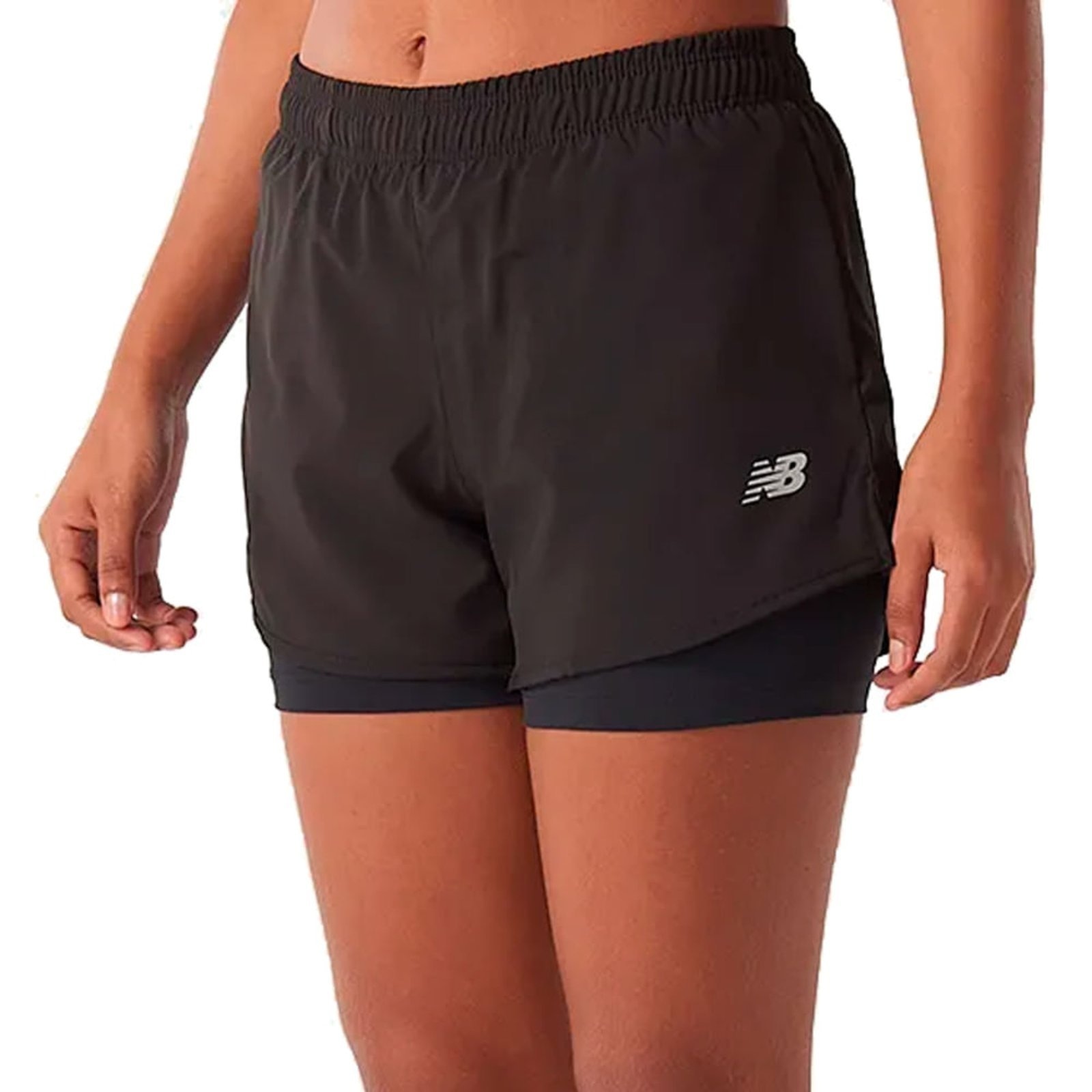 Imagem principal Short Feminino New Balance Sport Essentials 2 em 1 New Balance preto