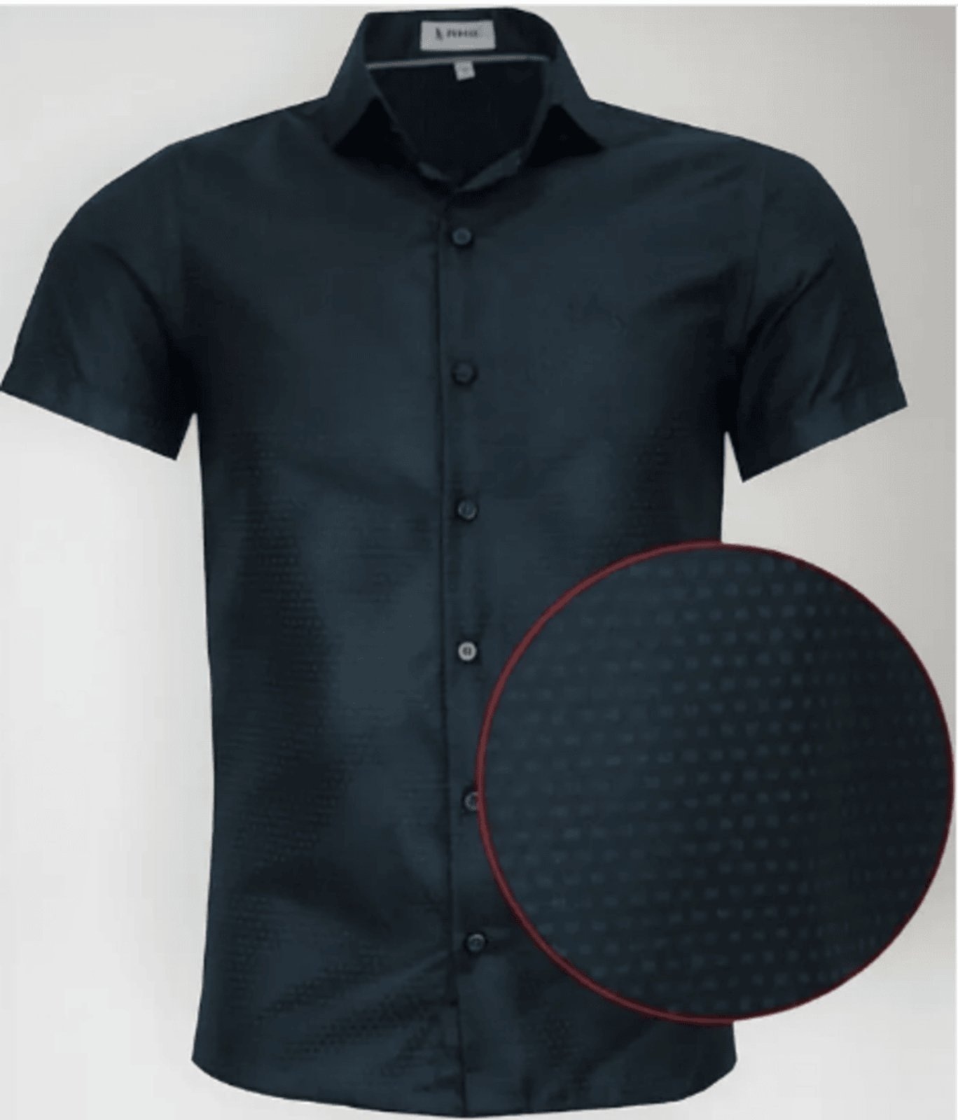 Imagem principal Camisa Social Amil Slim Misto Valinor Macia Manga Curta Amil preto