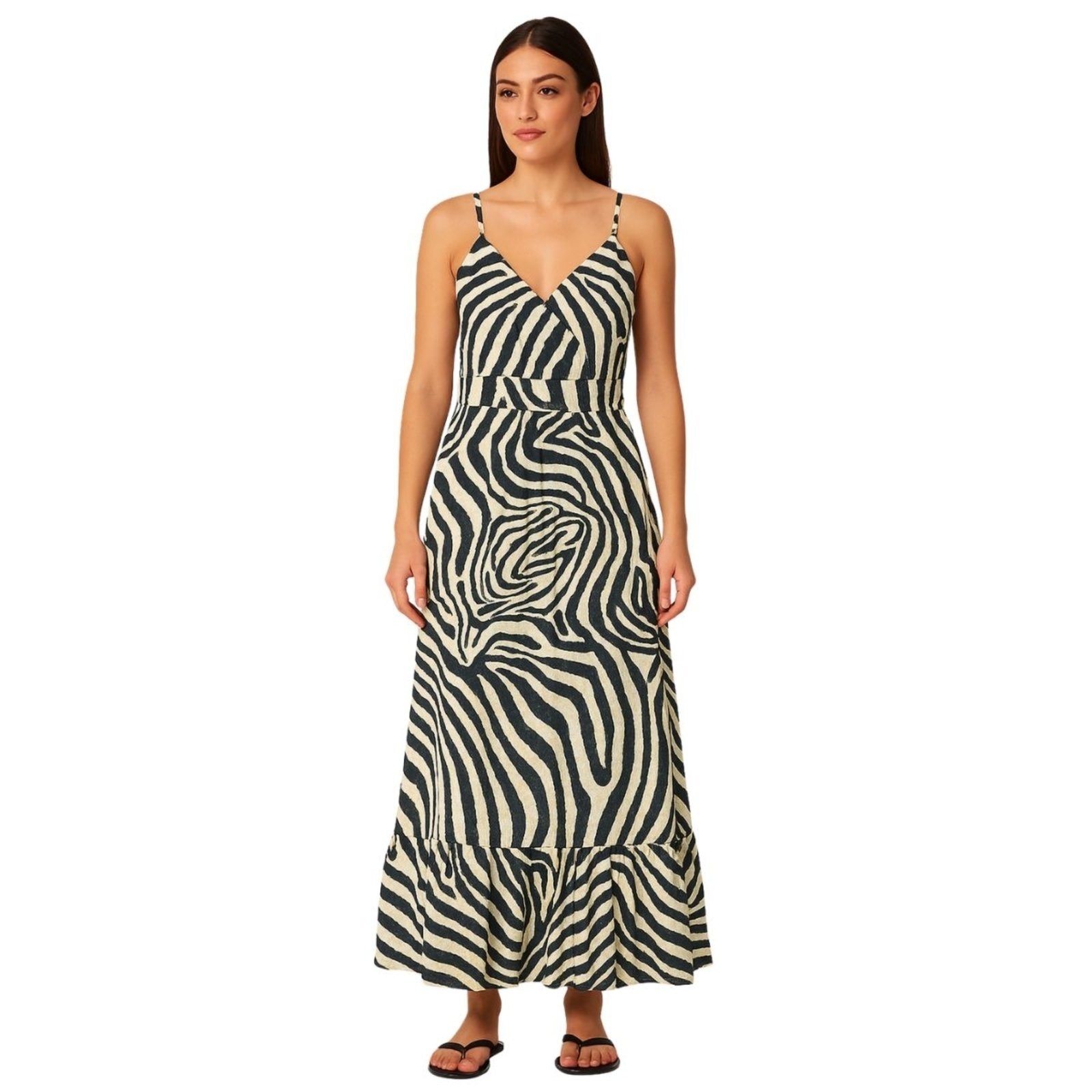 Imagem principal Vestido Indiano Vih Triny Solto Estampado Vih Triny multicolorido