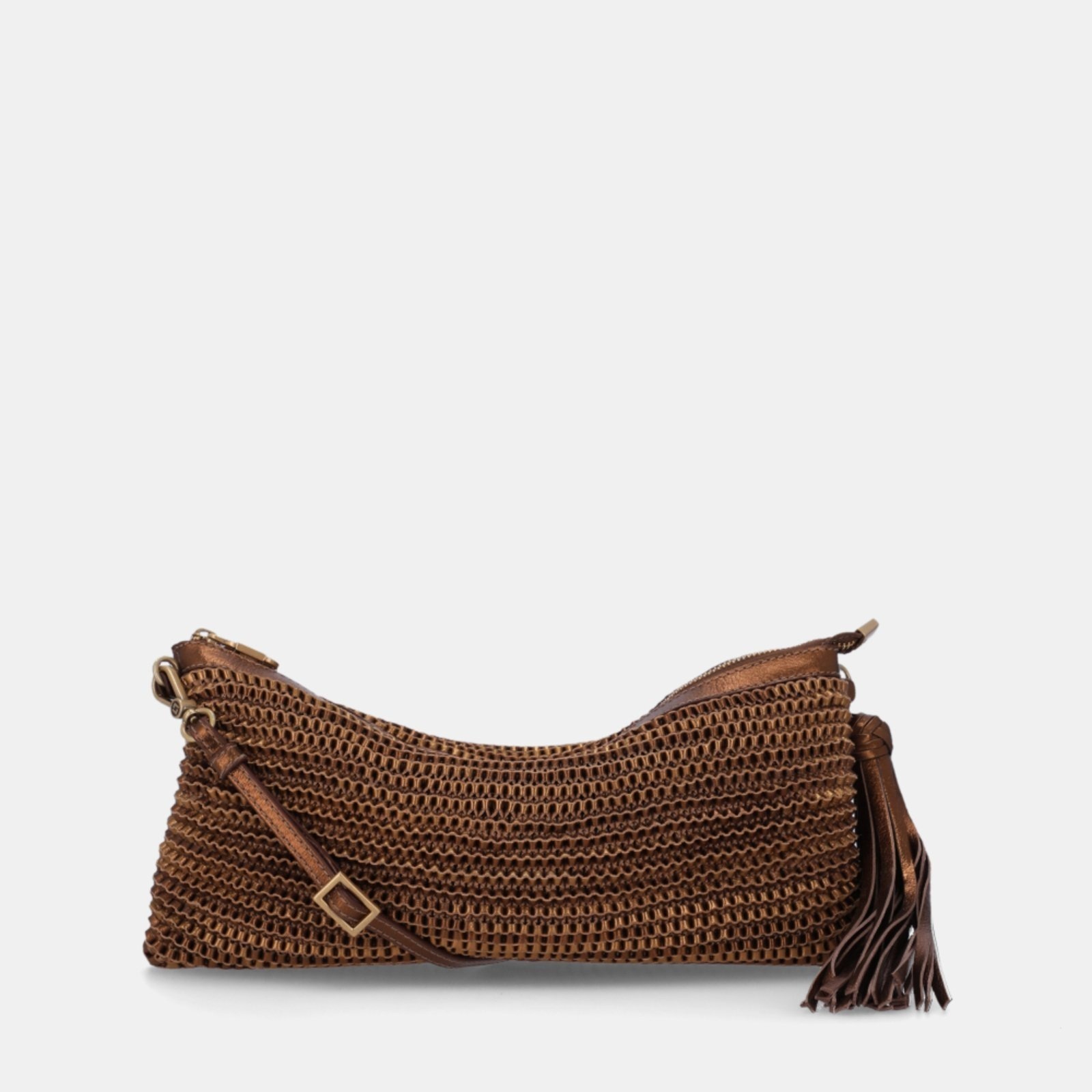 Imagem principal Bolsa Pequena Couro Madras Luz Da Lua 10006306 Luz Da Lua Luz Da Lua bronze