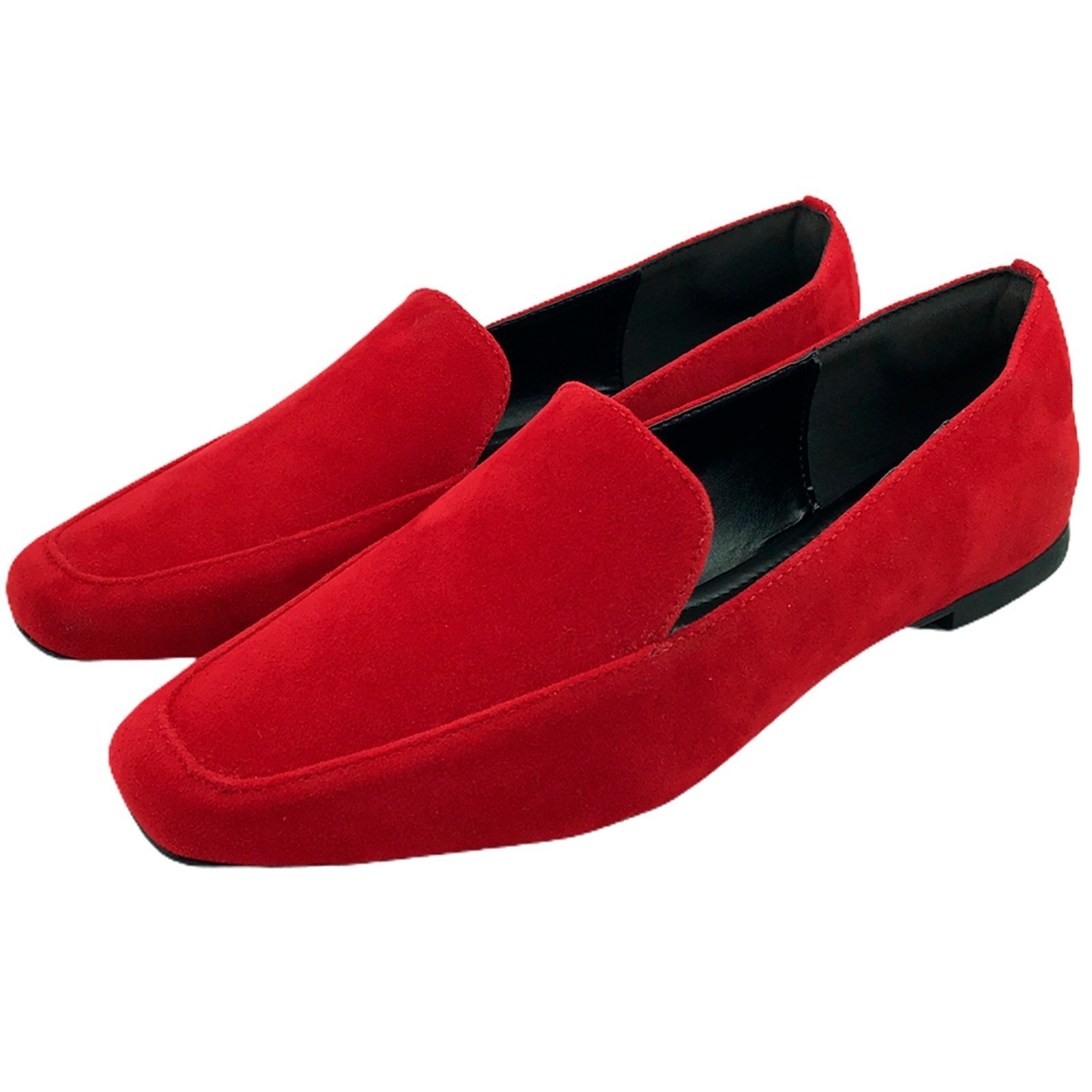 Imagem principal Sapato Mocassim Donatella Shoes Camurça Macau Liso Confort Donatella Shoes vermelho