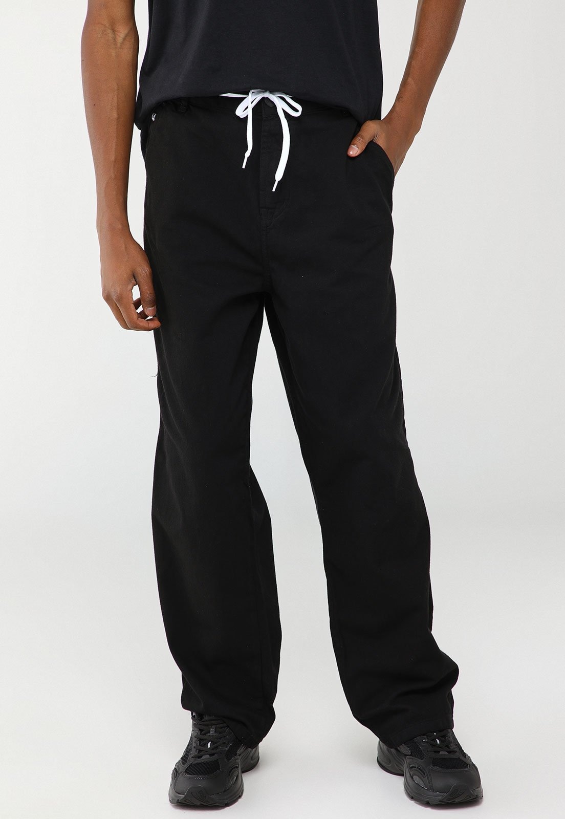 Imagem principal Calça Masculina DC Shoes Worker Baggy Twill Preta DC Shoes preto