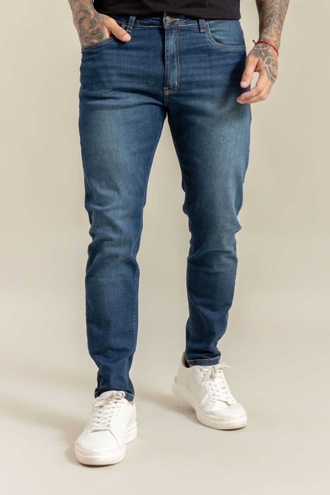 Imagem principal Calça Jeans Skinny Masculina Lavagem Escura Dialogo Jeans DIALOGO azul