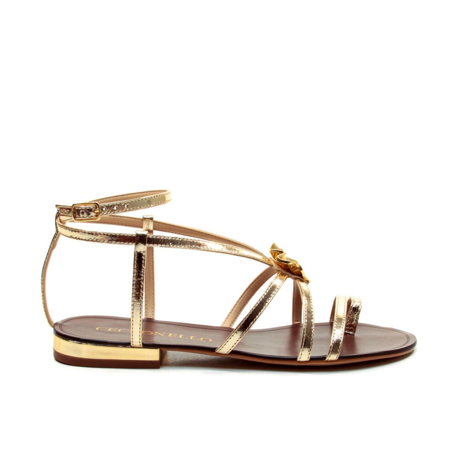 Imagem principal Rasteira Couro Ouro Cecconello 2724011-3 Cecconello dourado