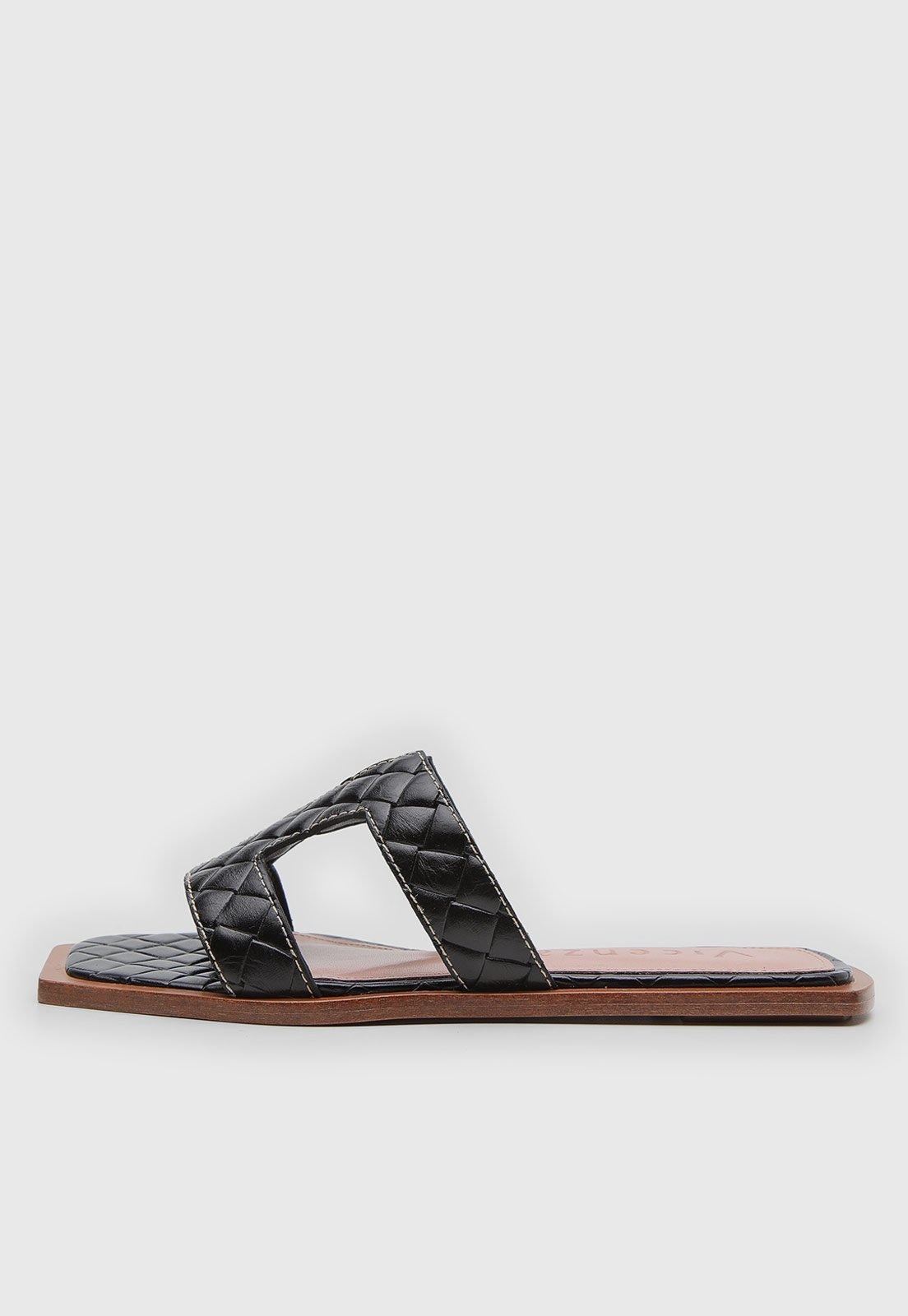 Imagem principal Rasteira Feminina Vicenza Matelassê Preta Vicenza preto