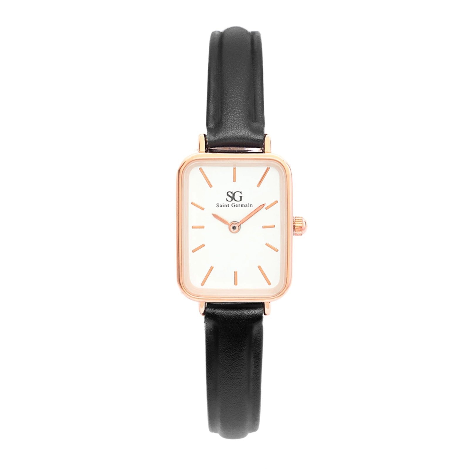 Imagem principal Relógio Feminino Quadrado Square Murray Rosé Gold Saint Germain Brand branco/preto/rosê rosé