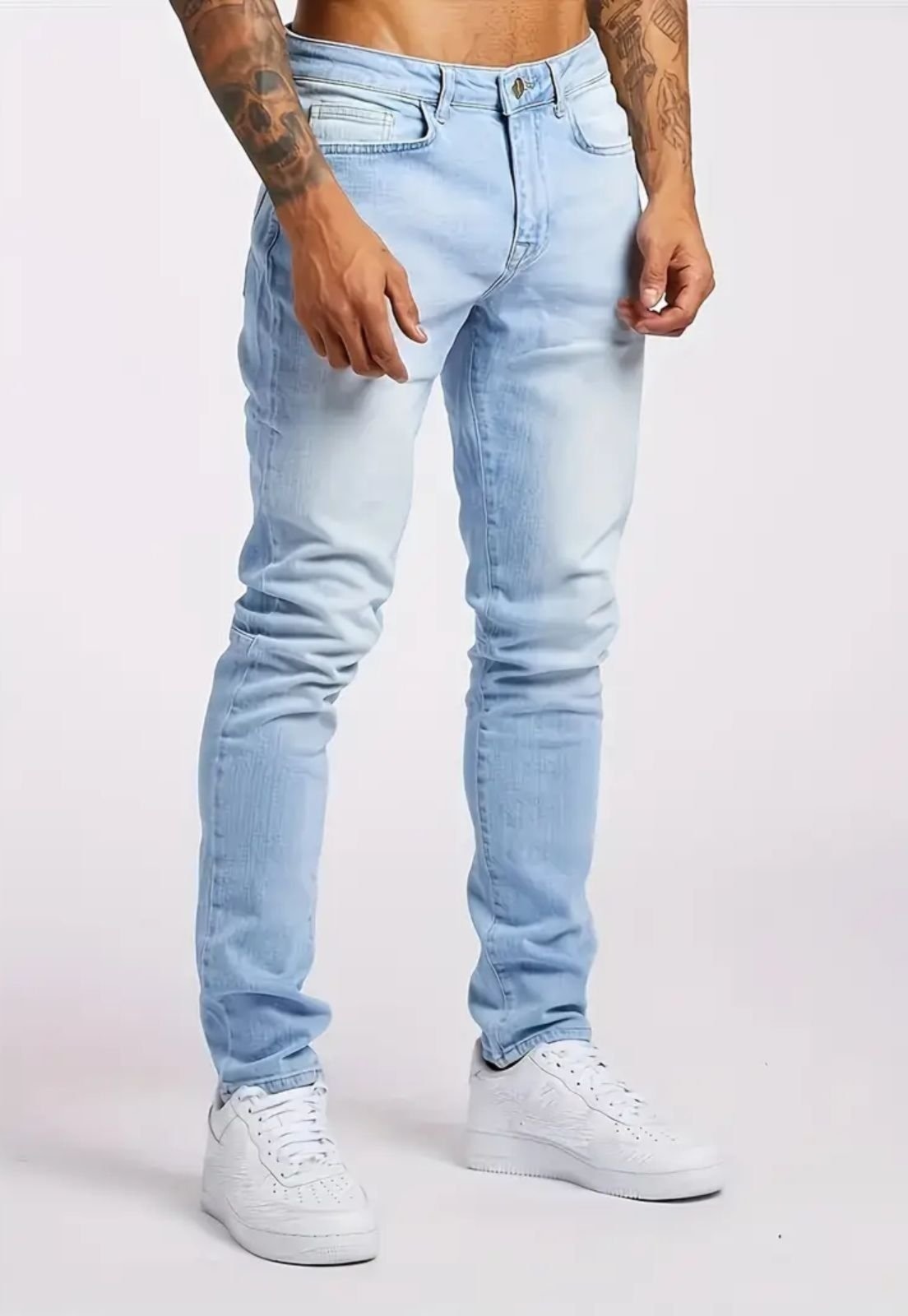 Imagem principal Calça Masculina Skinny Kovali Casual Com Elastano Confortável Clara Delavê KOVALI FASHION STORE azul/jeans