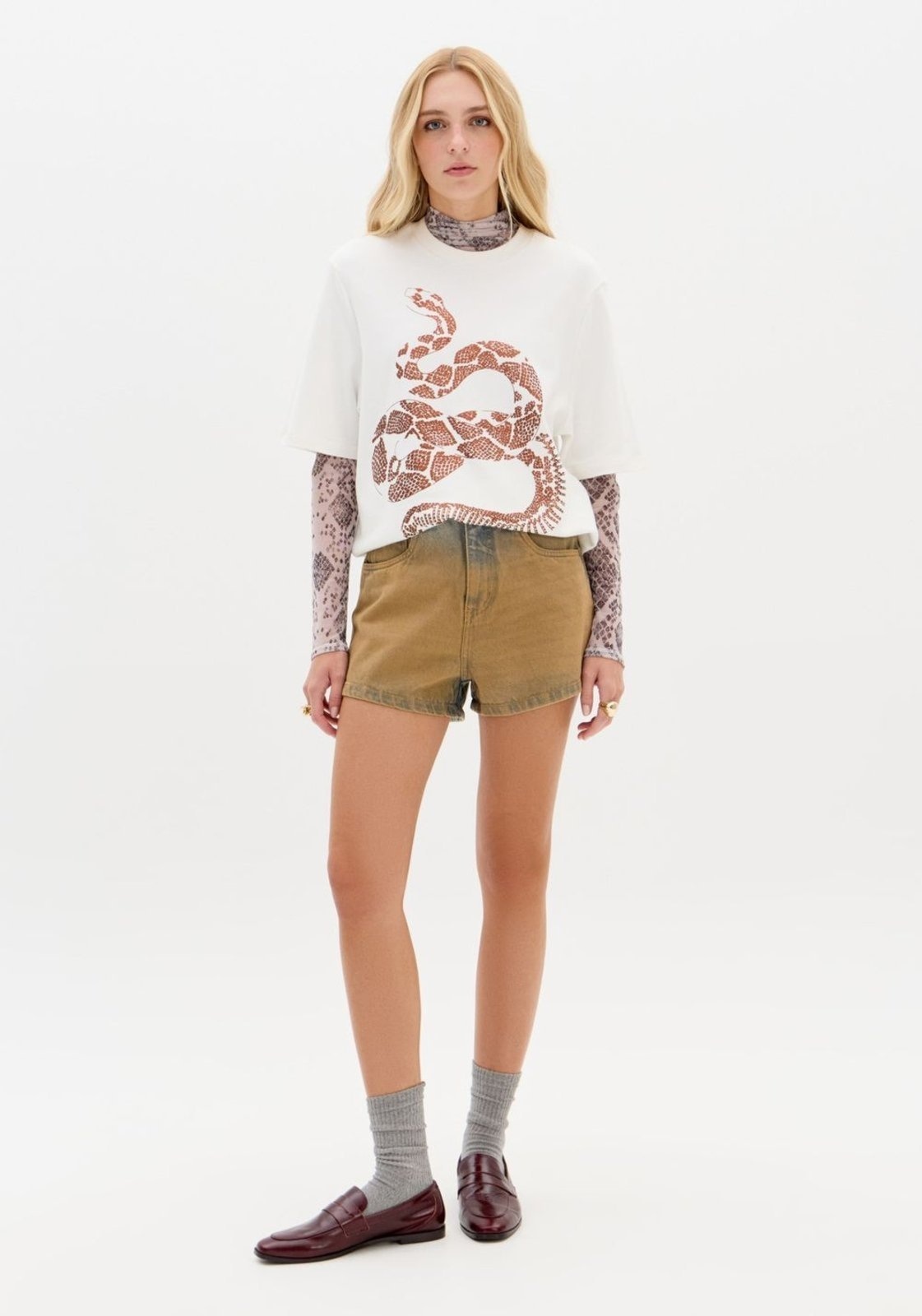 Imagem principal Short Jeans Relaxed Cintura Média My Favorite Things azul