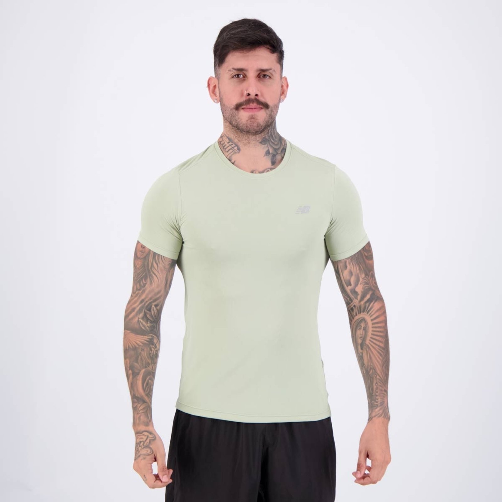 Imagem principal Camiseta New Balance Sport Essentials Logo New Balance verde