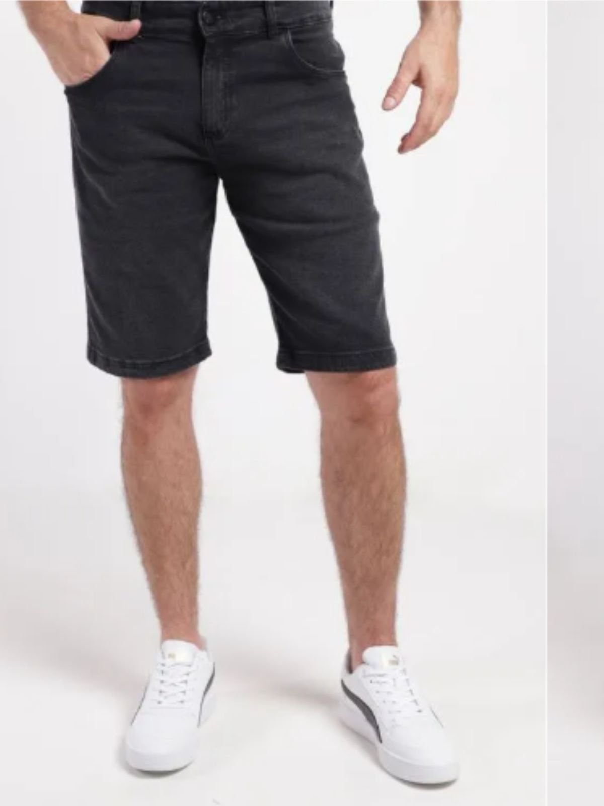 Imagem principal Bermuda Jeans Masculina Unak Premium Original Aruba Preta B Unak preto