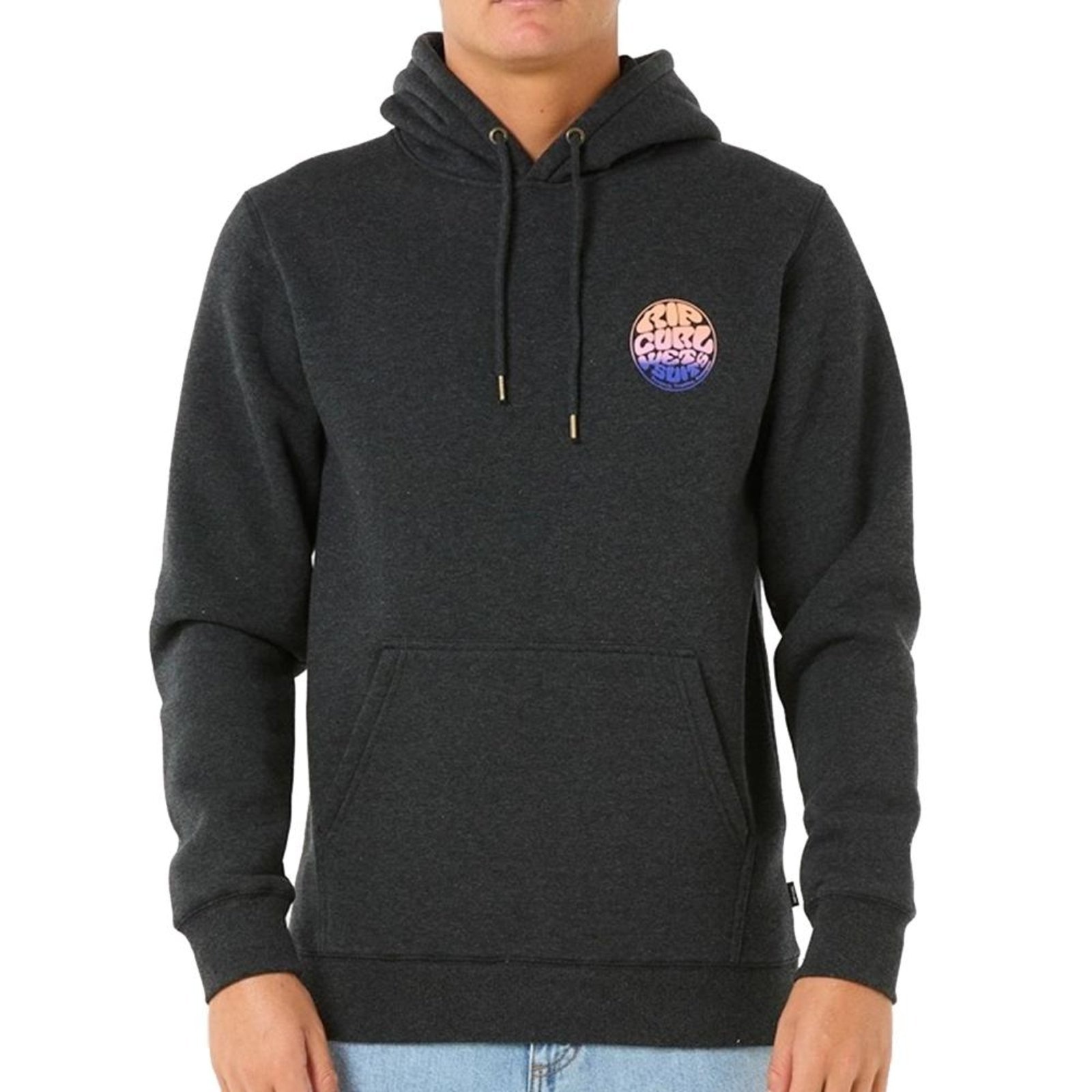 Imagem principal Moletom Rip Curl Canguru Brazil Wetsuit Icon W25 Black Marle Rip Curl preto black