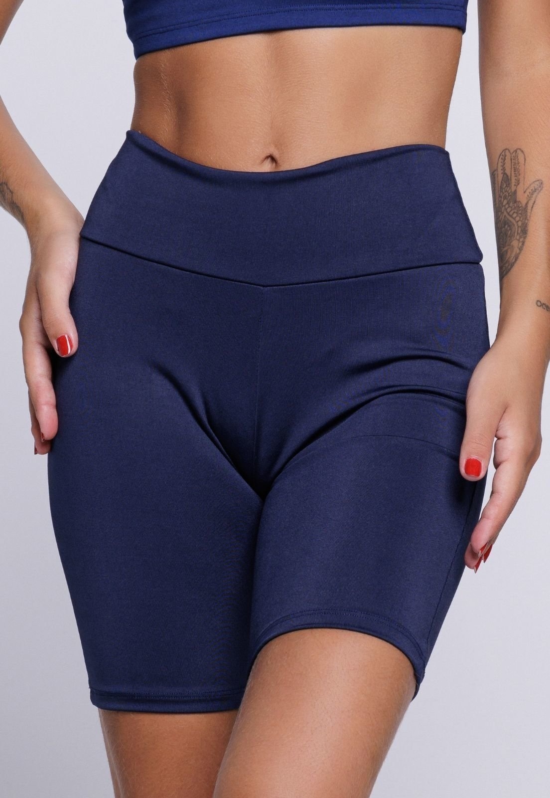 Imagem principal Bermudinha Feminina WLS Modas Legging Fitness WLS Modas azul marinho