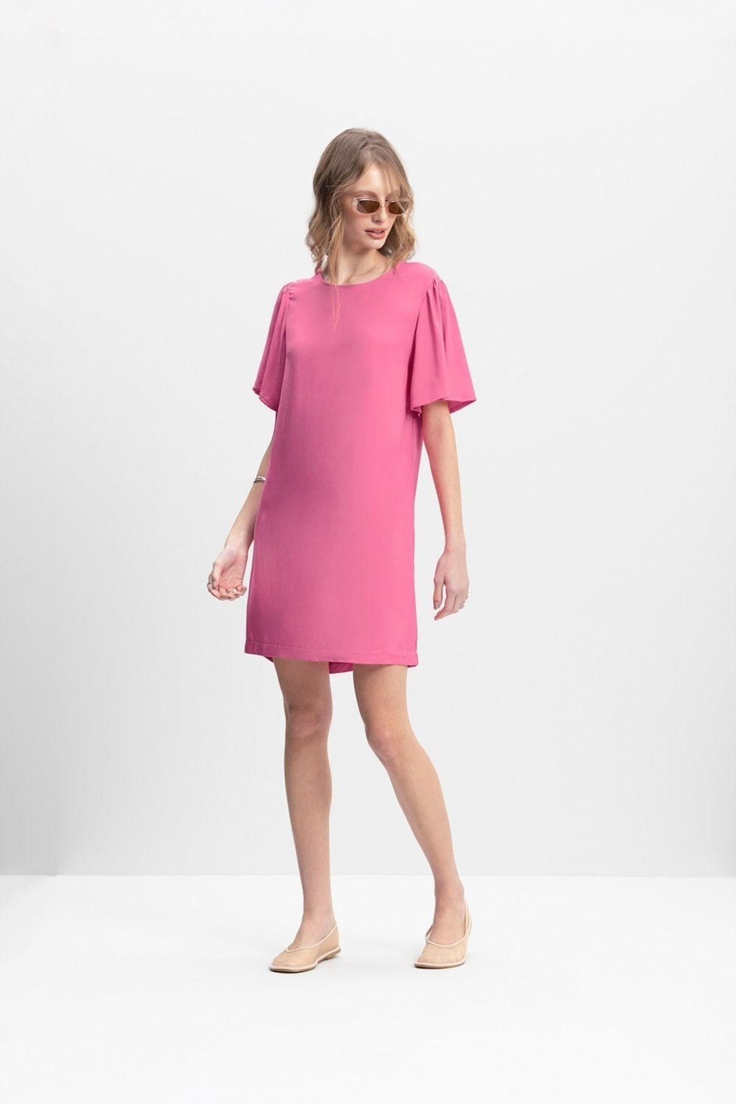 Imagem principal Vestido feminino em viscose Essendi Essendi rosa