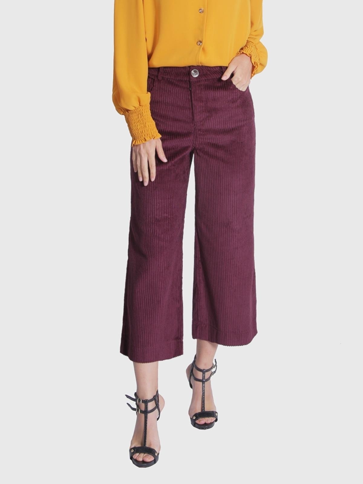 Imagem principal Calça Pantacourt Miss Joy Veludo 6065 MISS BY JOY bordô/vinho