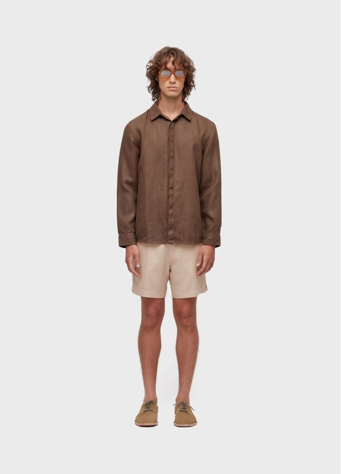 Imagem principal Bermuda flow linen marau Osklen bege