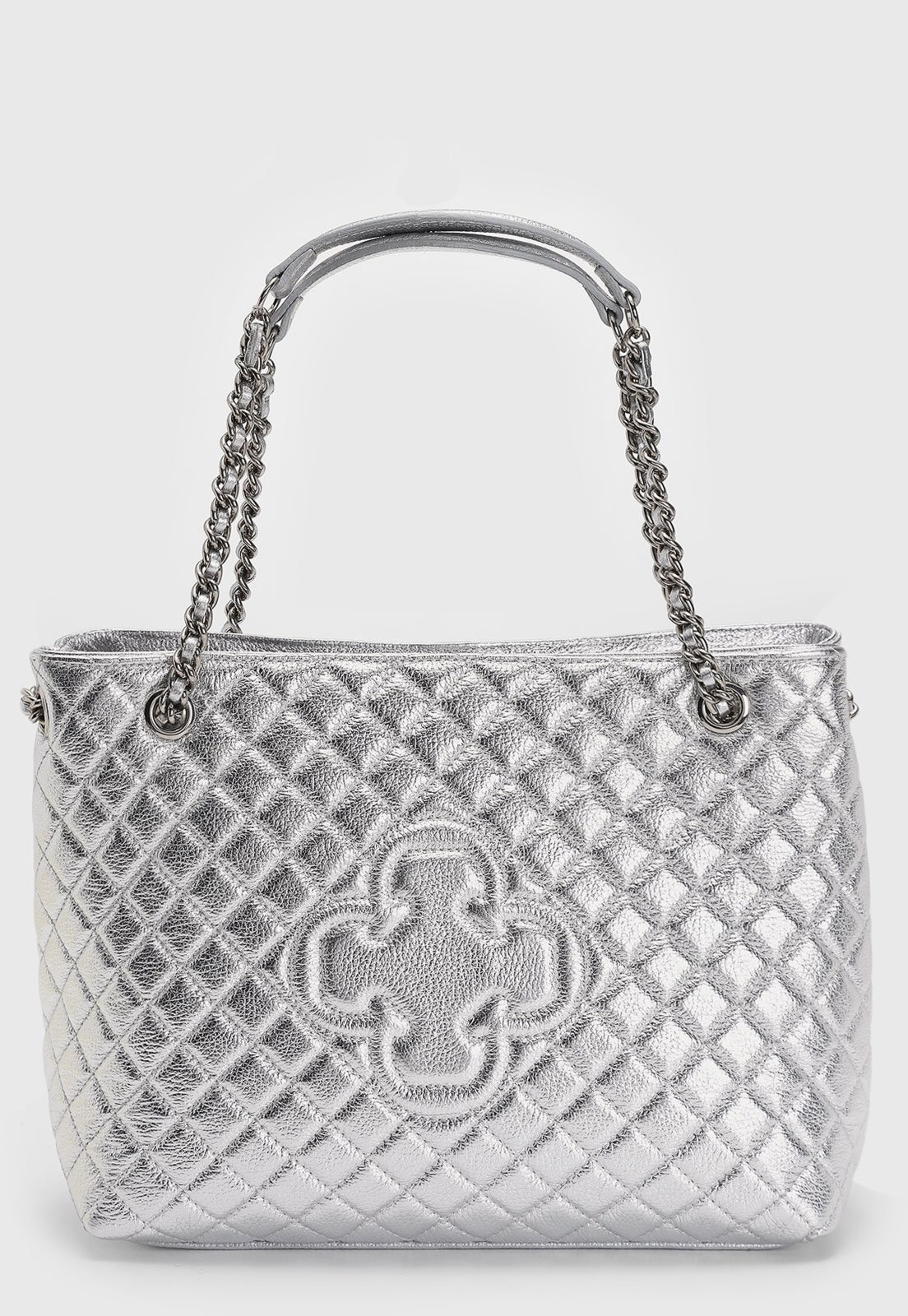 Imagem principal Bolsa Tiracolo Feminina Capodarte Alça Corrente Matelassê Capodarte prata