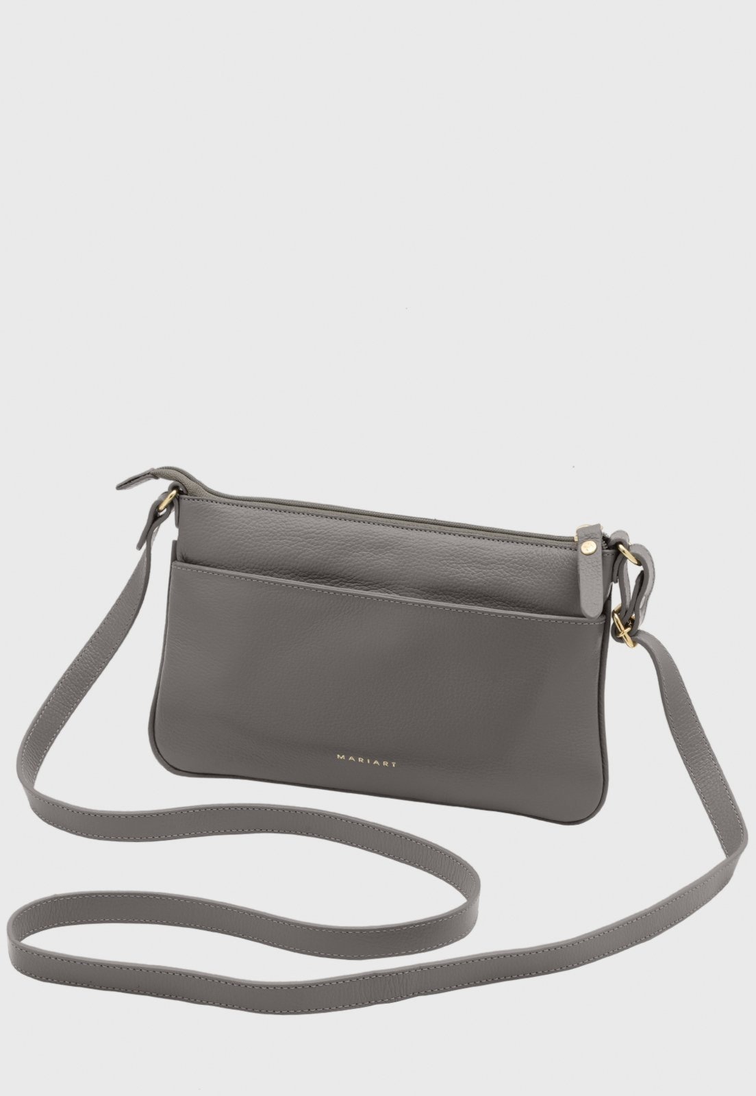 Imagem principal Bolsa Transversal Couro Mariart Girassol Cinza Mariart preto