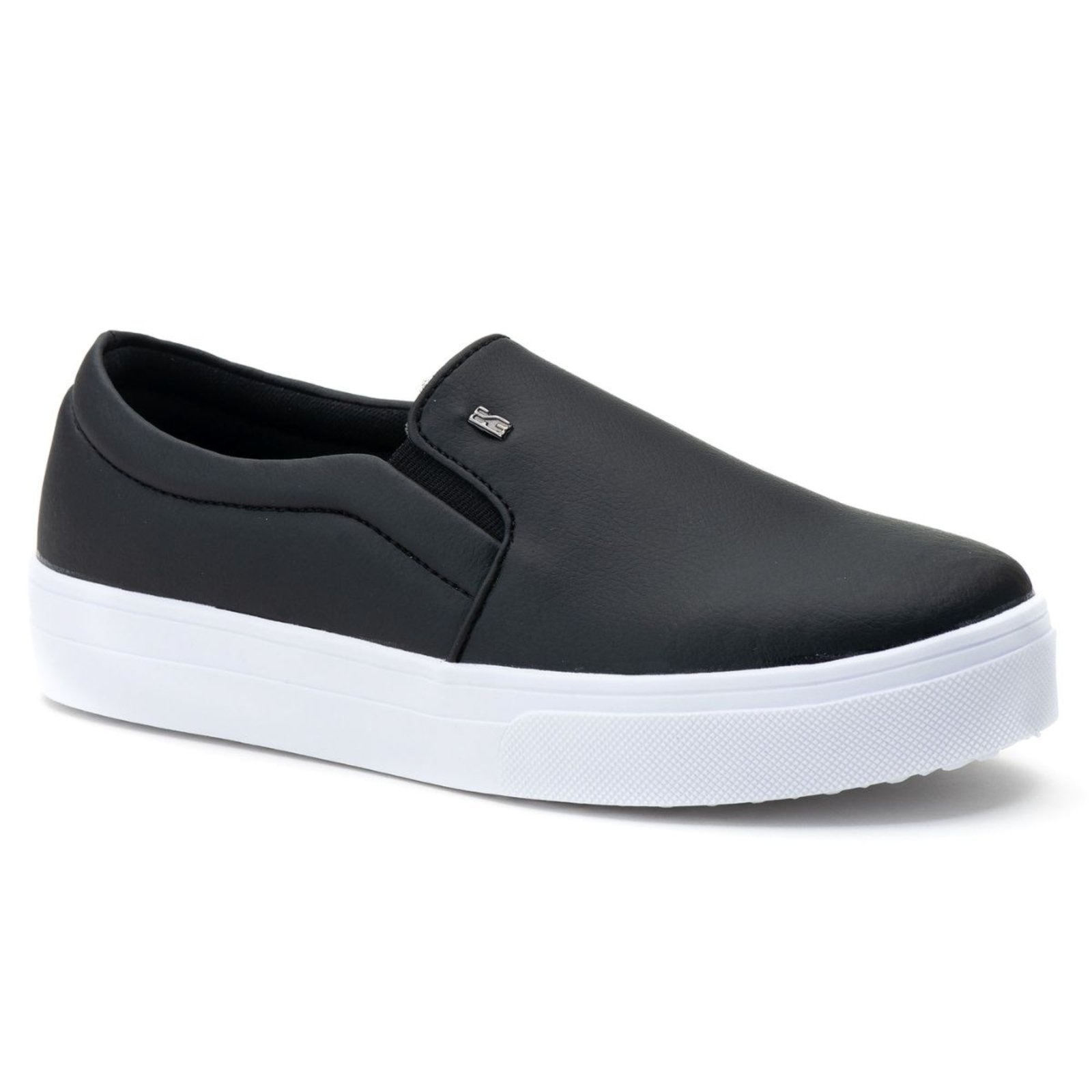 Imagem principal Slip On Feminino Iate Casual Estilo Shoes Calce Fácil Estilo Shoes preto