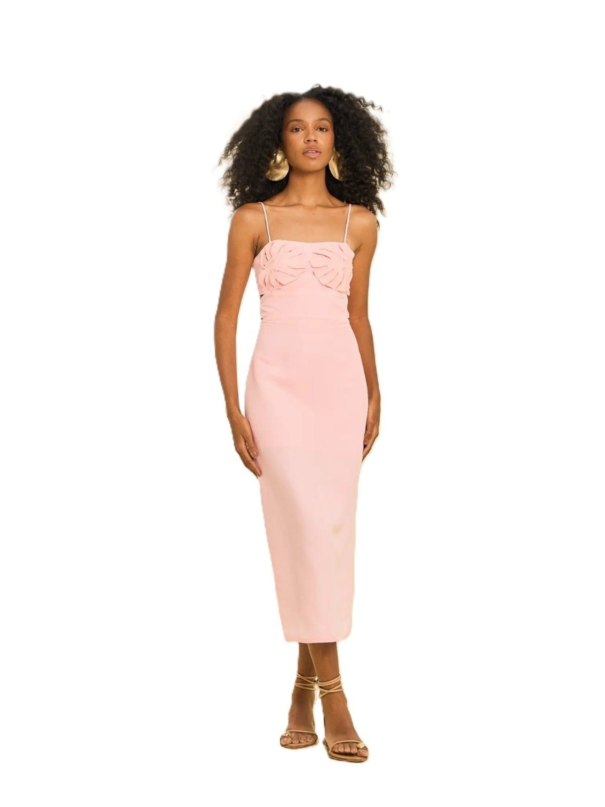 Imagem principal Vestido Open Linho Bordado Petala Open rosa