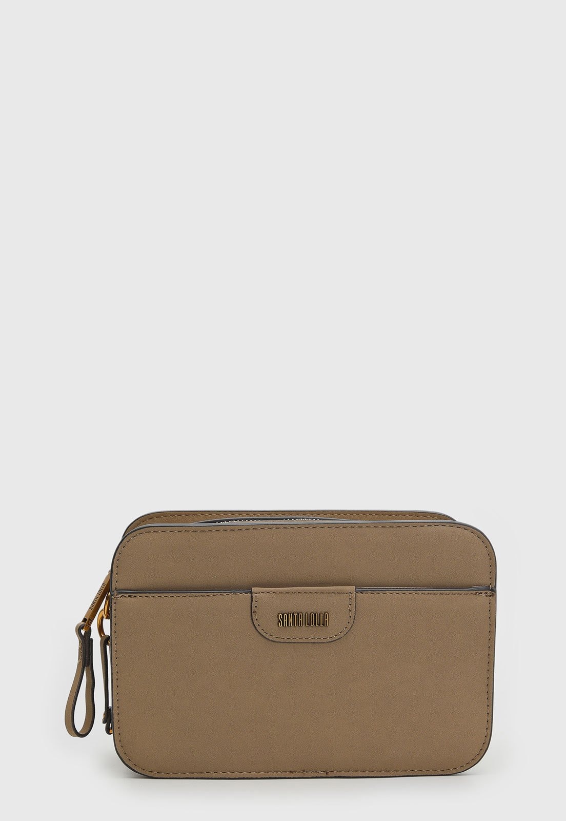 Imagem principal Bolsa Feminina Santa Lolla Estruturada Logo Metal Dourado Santa Lolla marrom