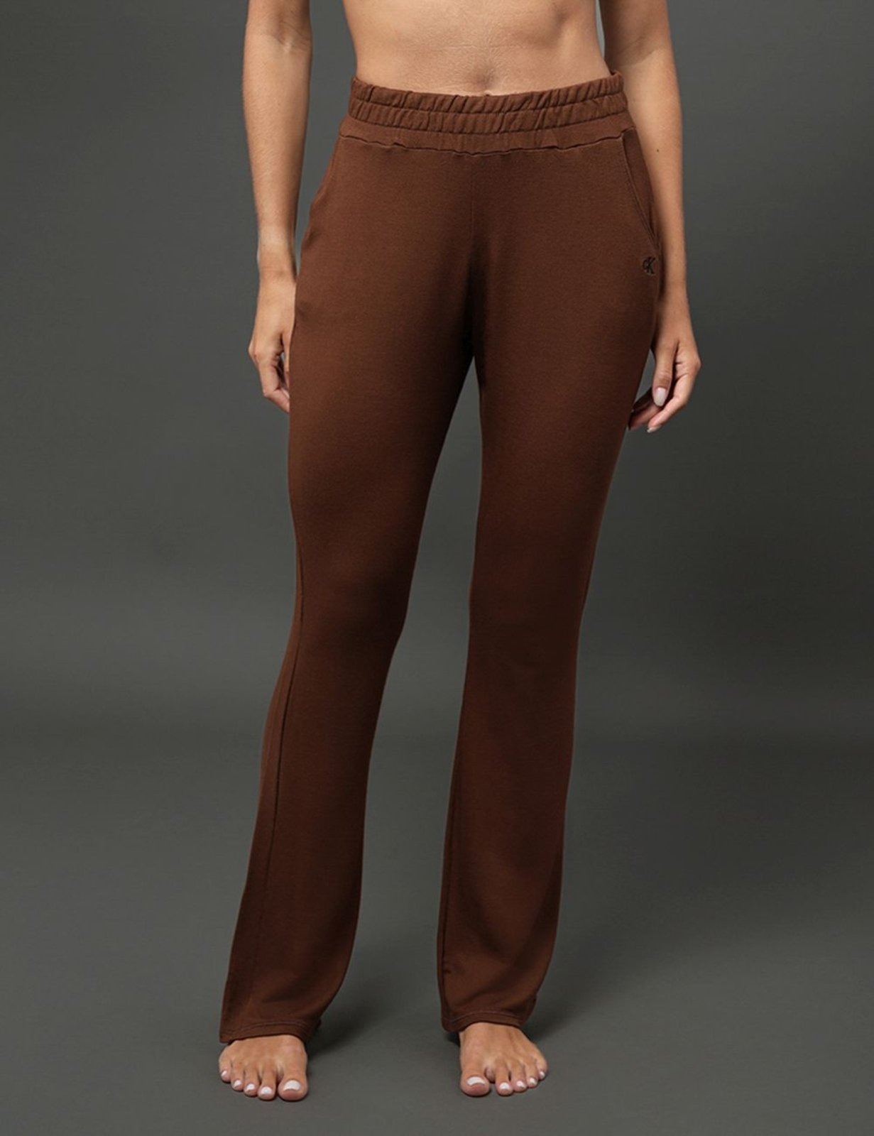 Imagem principal Calça Feminina Wide Moletinho Calvin Klein Underwear Calvin Klein Jeans marrom