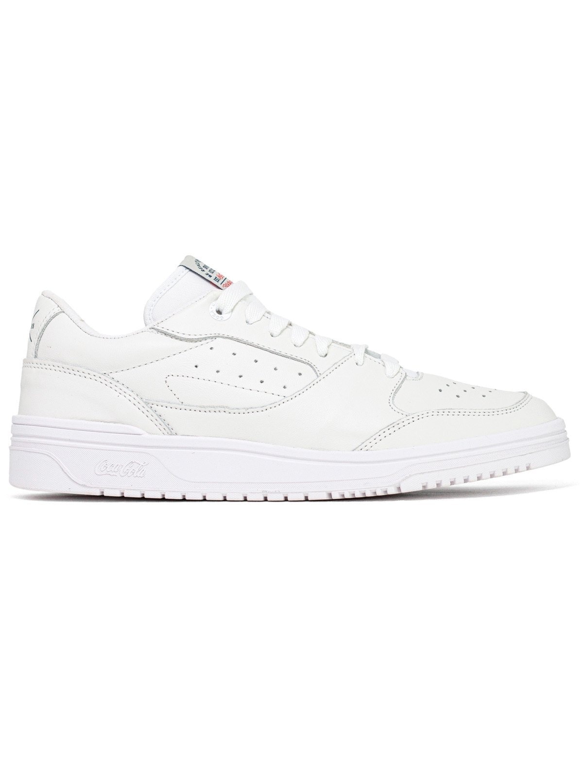 Imagem principal Tênis Masculino Coca Cola March Limited Casual Couro Conforto Cadarço Branco All White Coca-Cola branco white