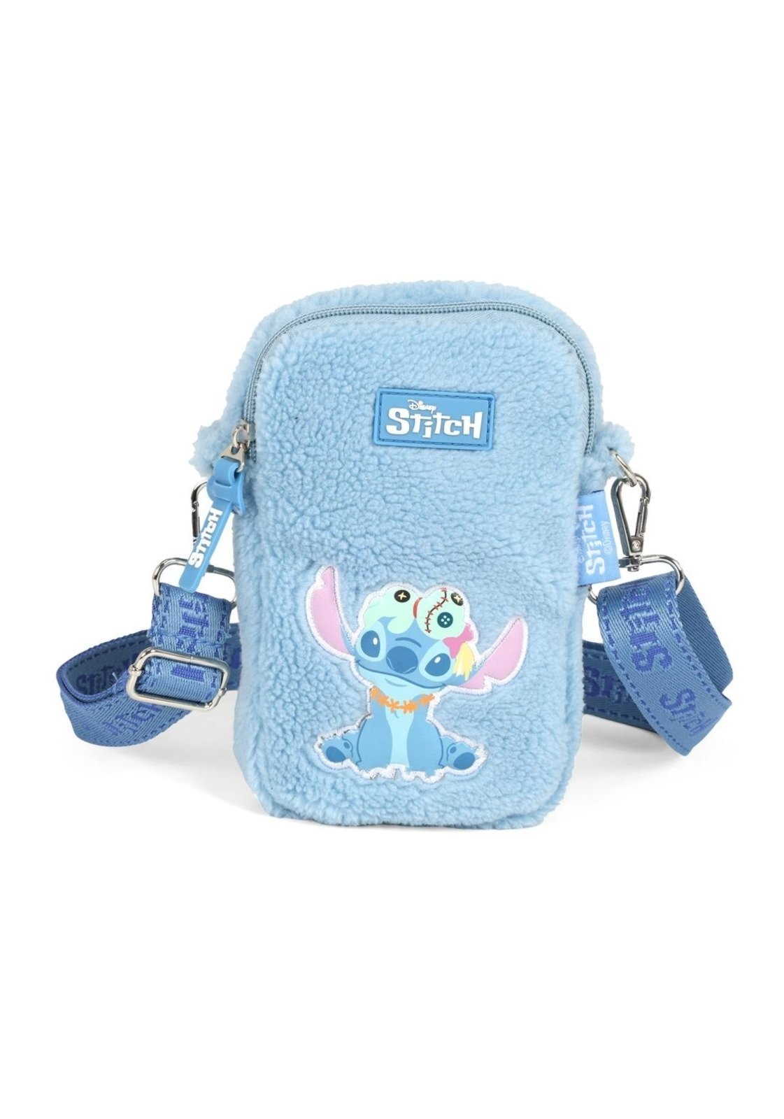 Imagem principal Infantil - Bolsa Shoulder Bag Pequena Pelucia Stitch Disney Luxcel azul