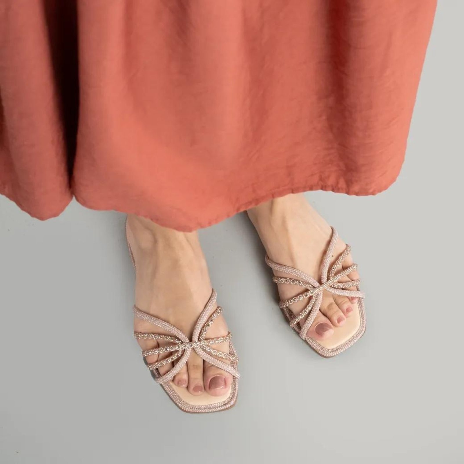 Imagem principal Sandália Mississipi Rasteira Grosseto Feminina MISSISSIPI rosa