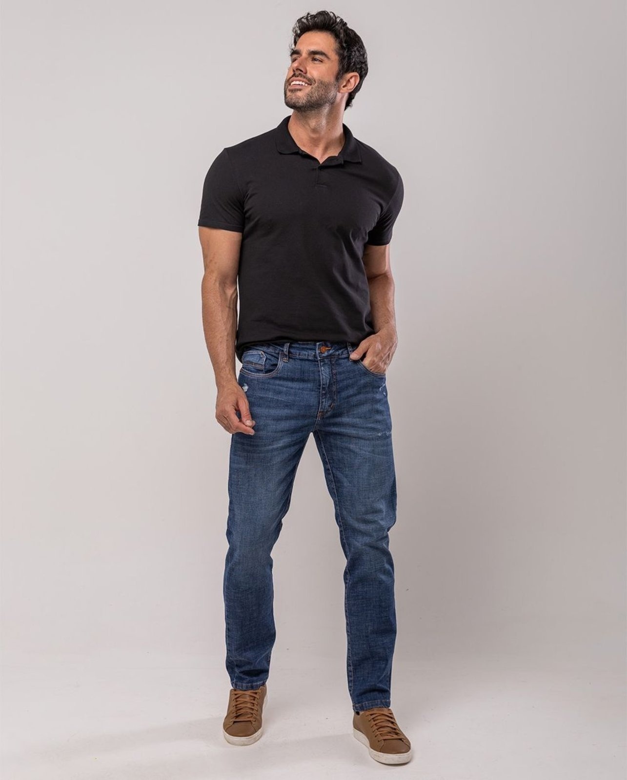 Imagem principal Calça Slim Fit Masculina 24643 Sky Escuro Consciência jeans