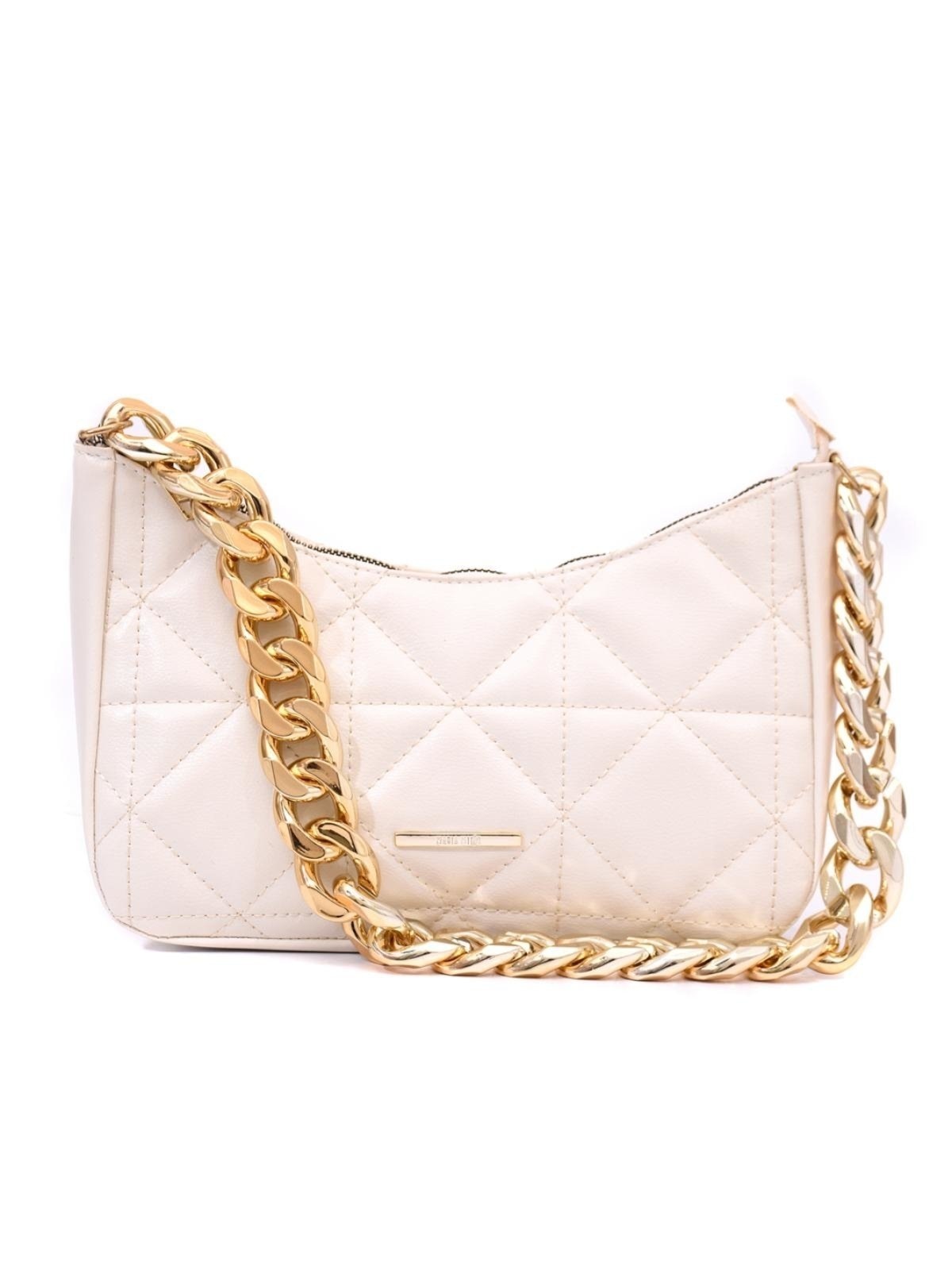 Imagem principal Bolsa Feminina Maria Milão Alça Corrente Off-white Maria Milão bege/branco/cinza/off-white white