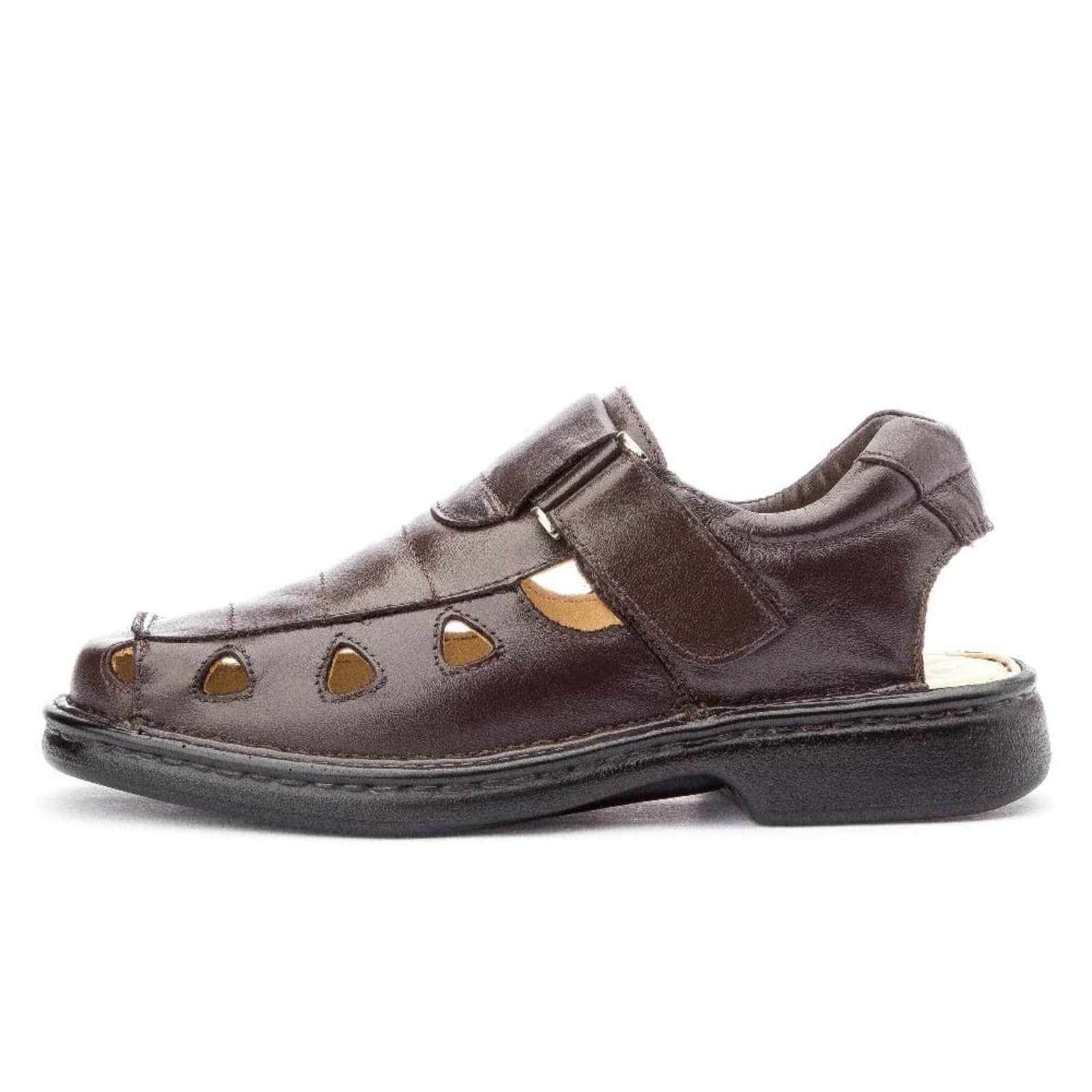 Imagem principal Sandália Clube do Sapato de Franca de Couro Antistress Conforto DFT Roma Cafè Clube do Sapato de Franca café