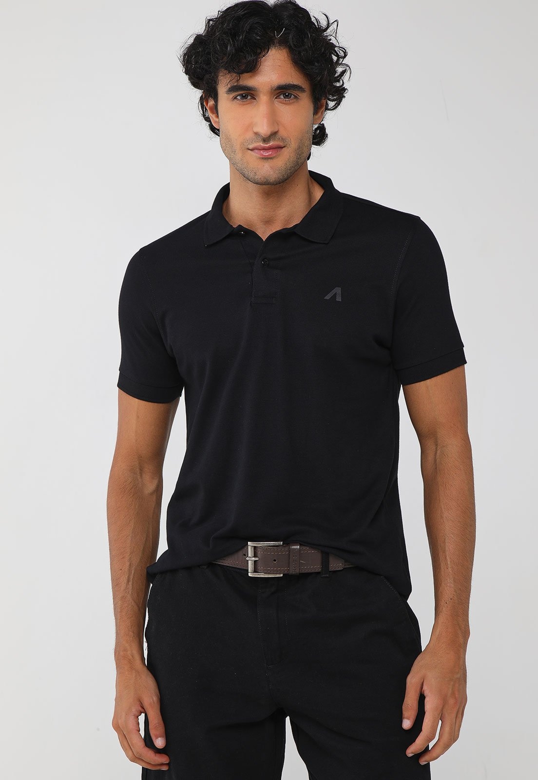 Imagem principal Camiseta Polo Masculina Aeropostale Logo Preta Aeropostale preto
