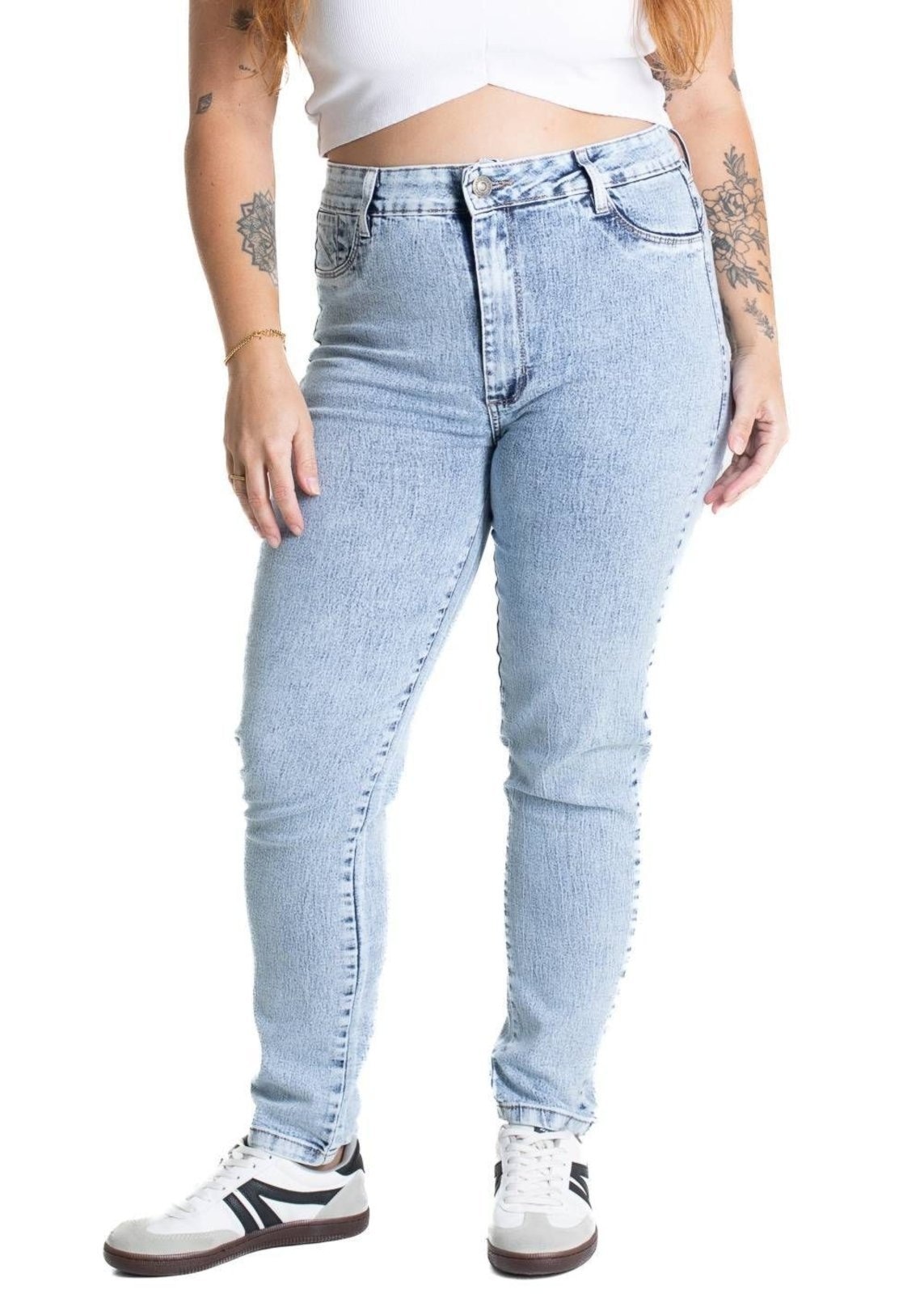 Imagem principal Calça Jeans Sawary Cigarrete Plus Size - 281525 Sawary azul