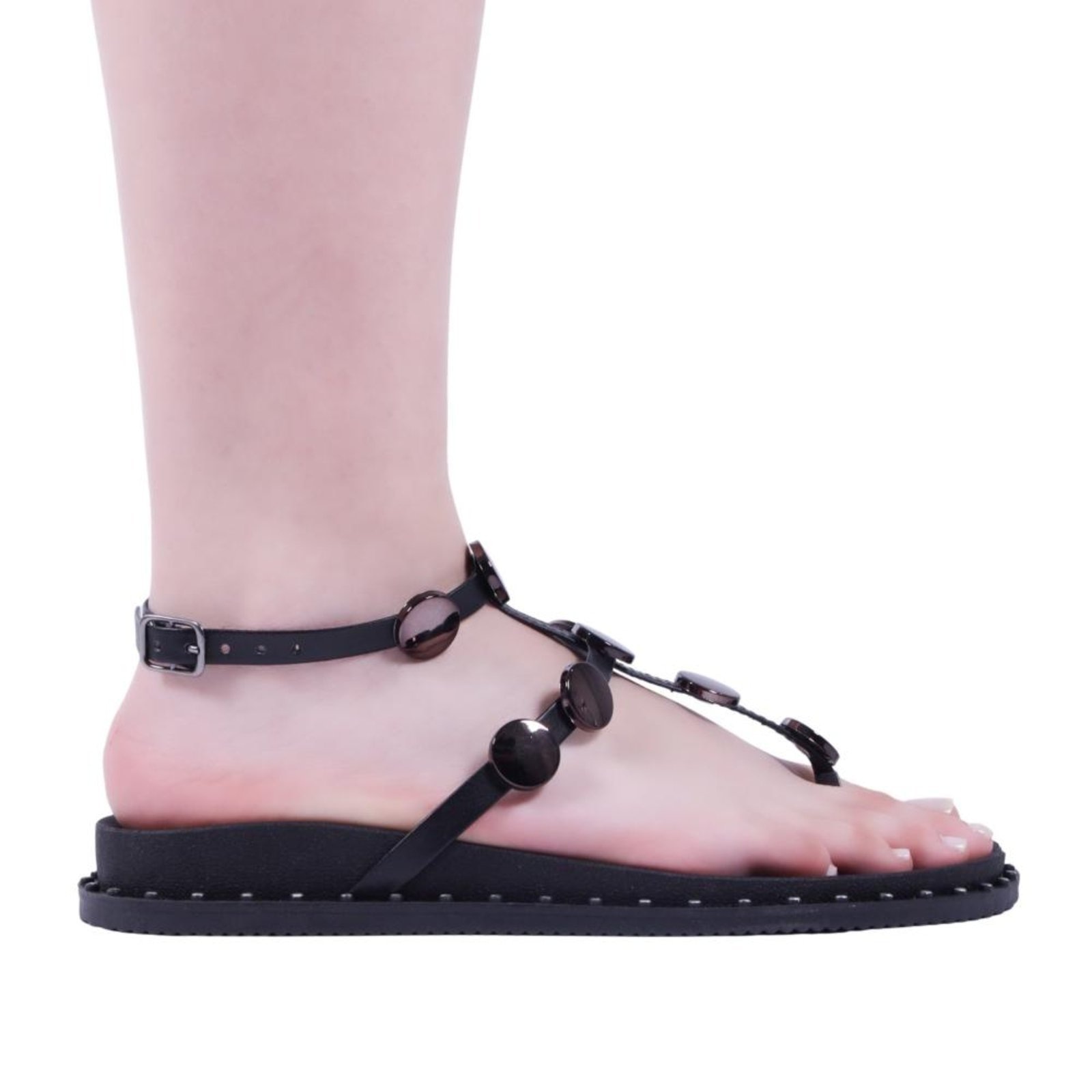 Imagem principal Sandália Papete Feminina Zariff U888122 Preto/Onix Zariff incolor