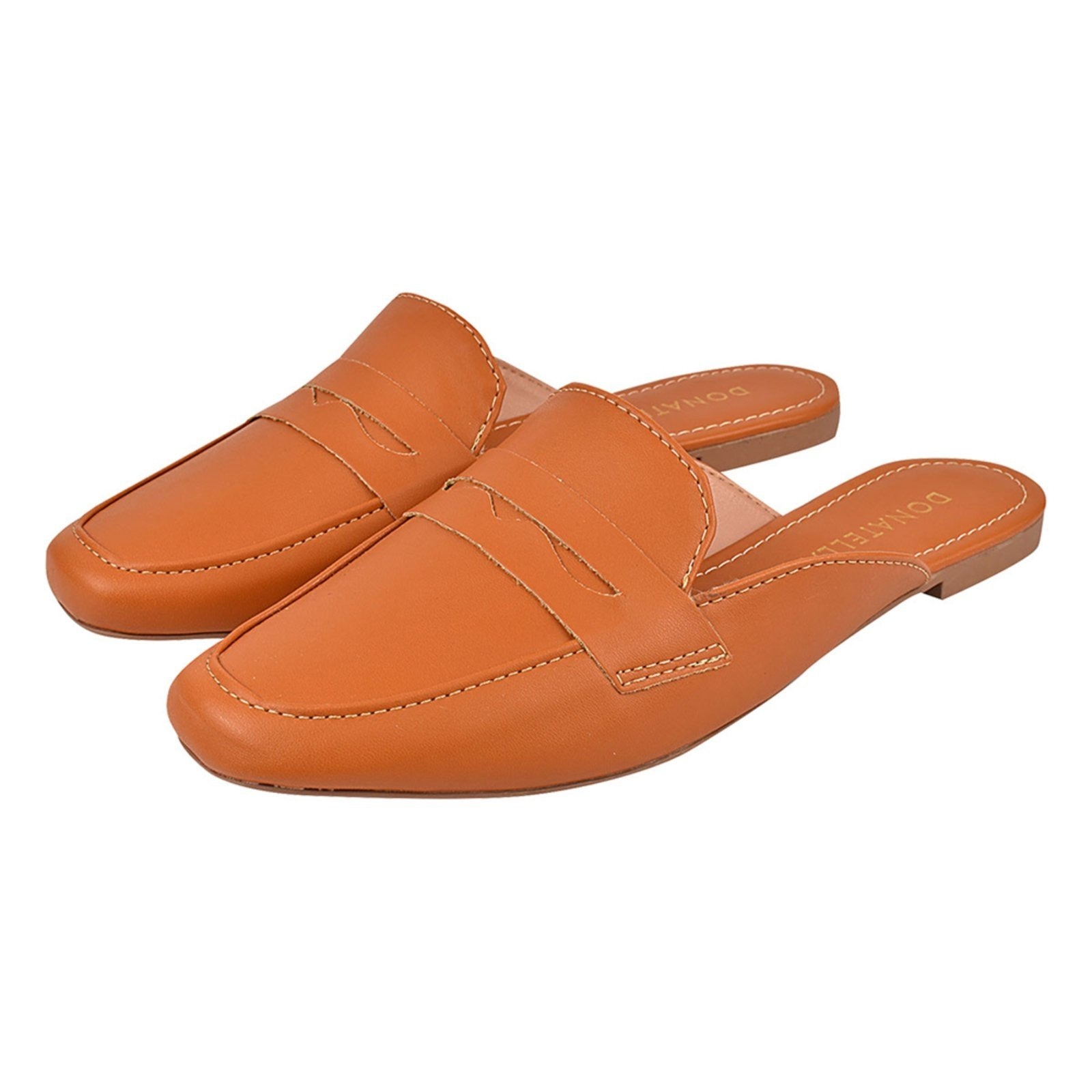 Imagem principal Sapato Mule Feminino CM Calçados Clássico Oxford Bico Quadrado Carvalho Monte Shoes caramelo