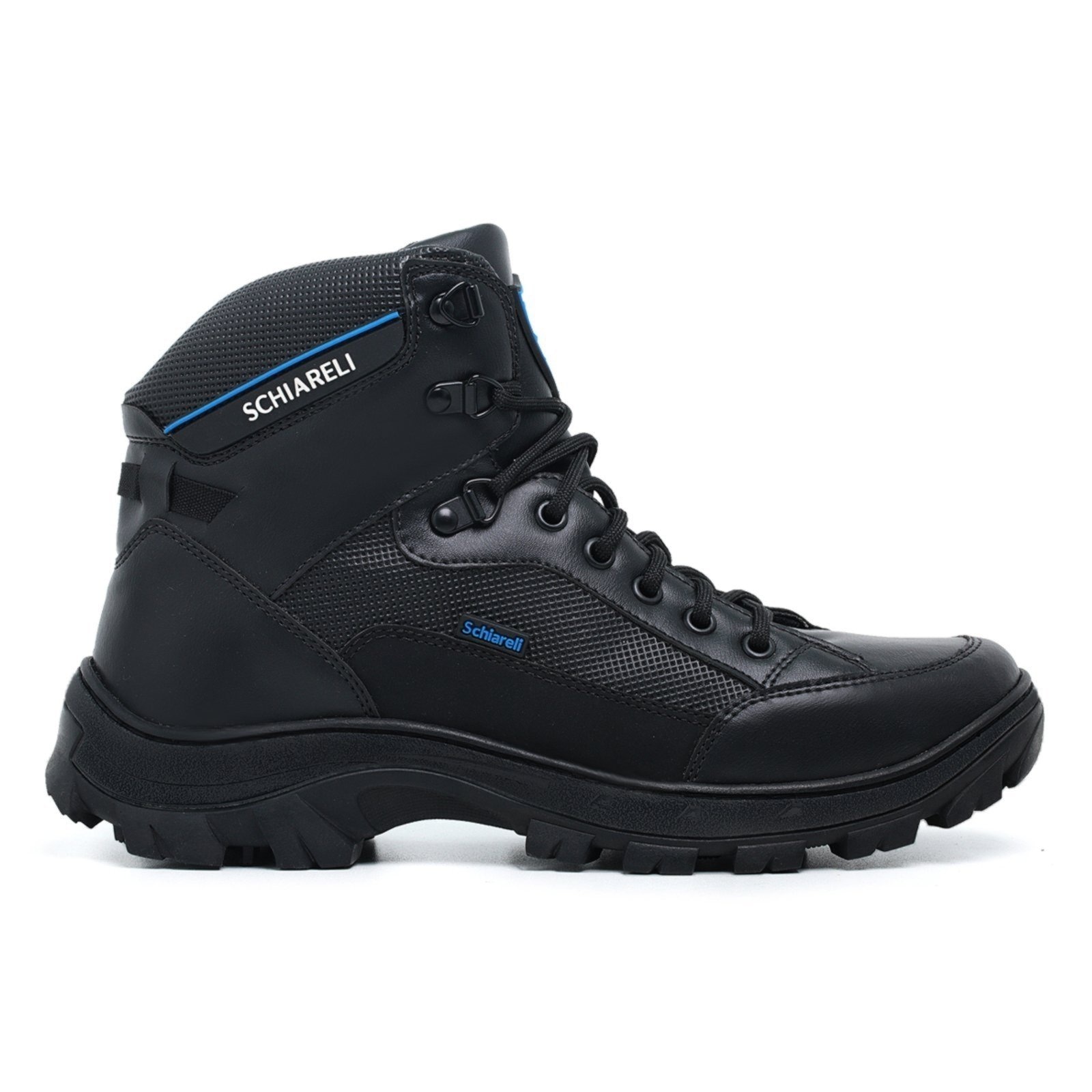 Imagem principal Coturno Tratorado Masculino Bota Cano Curto Adventure Trilha Reforçada 2190 Schiareli preto