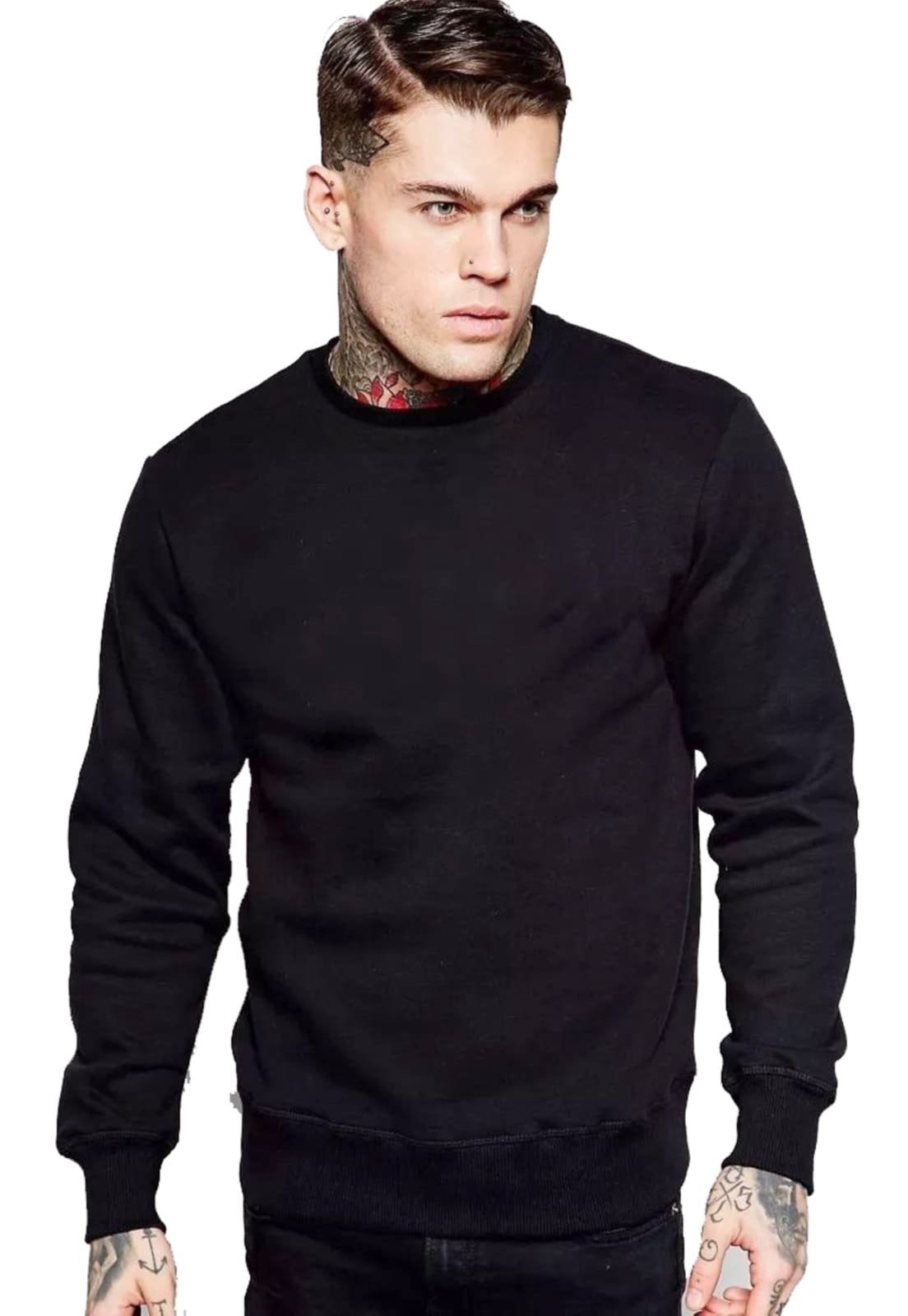 Imagem principal Moletom Di Nuevo Básico Liso Thug Life Swag Di Nuevo preto