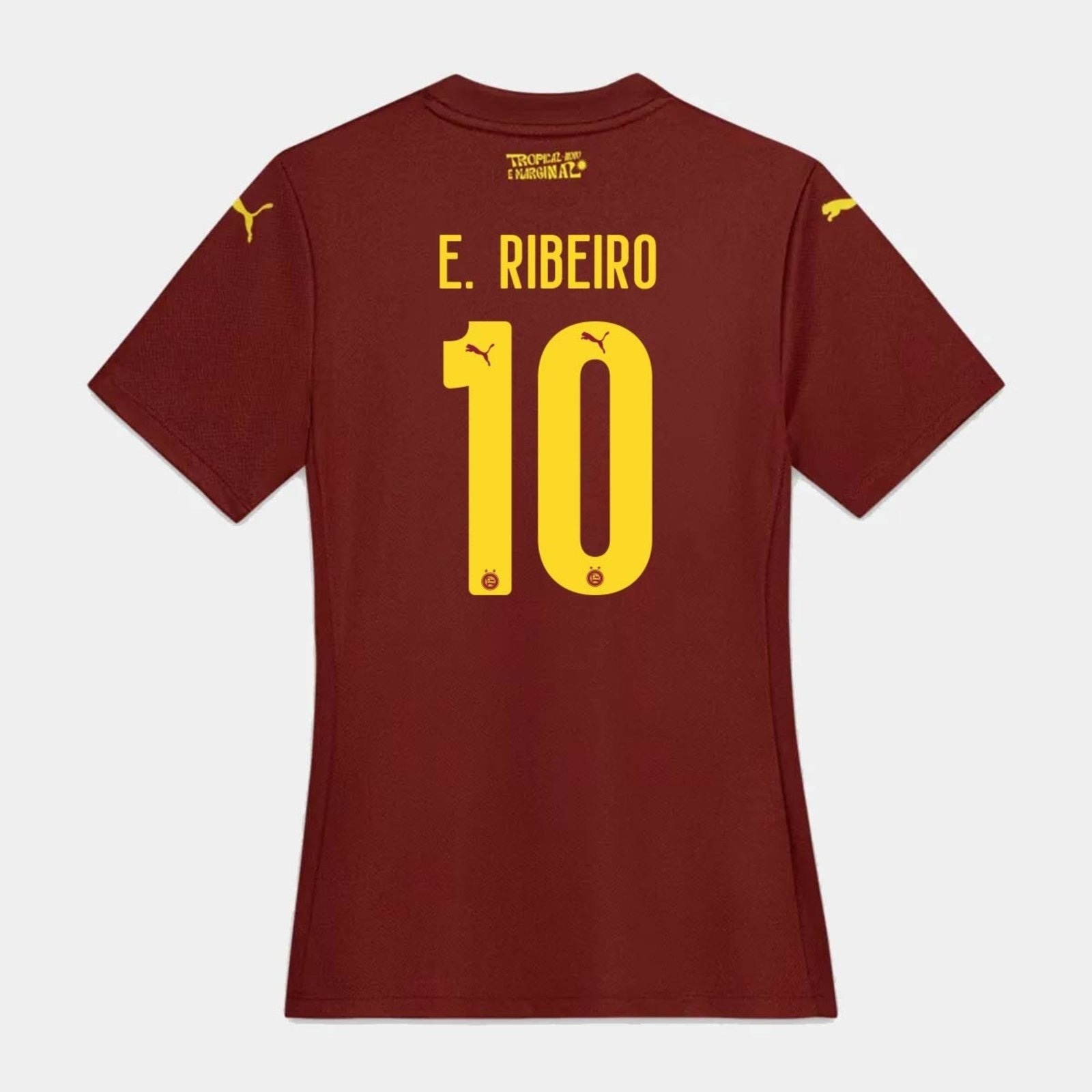 Imagem principal Camisa Puma Bahia III 2025 Feminina 10 E. Ribeiro Puma vermelho