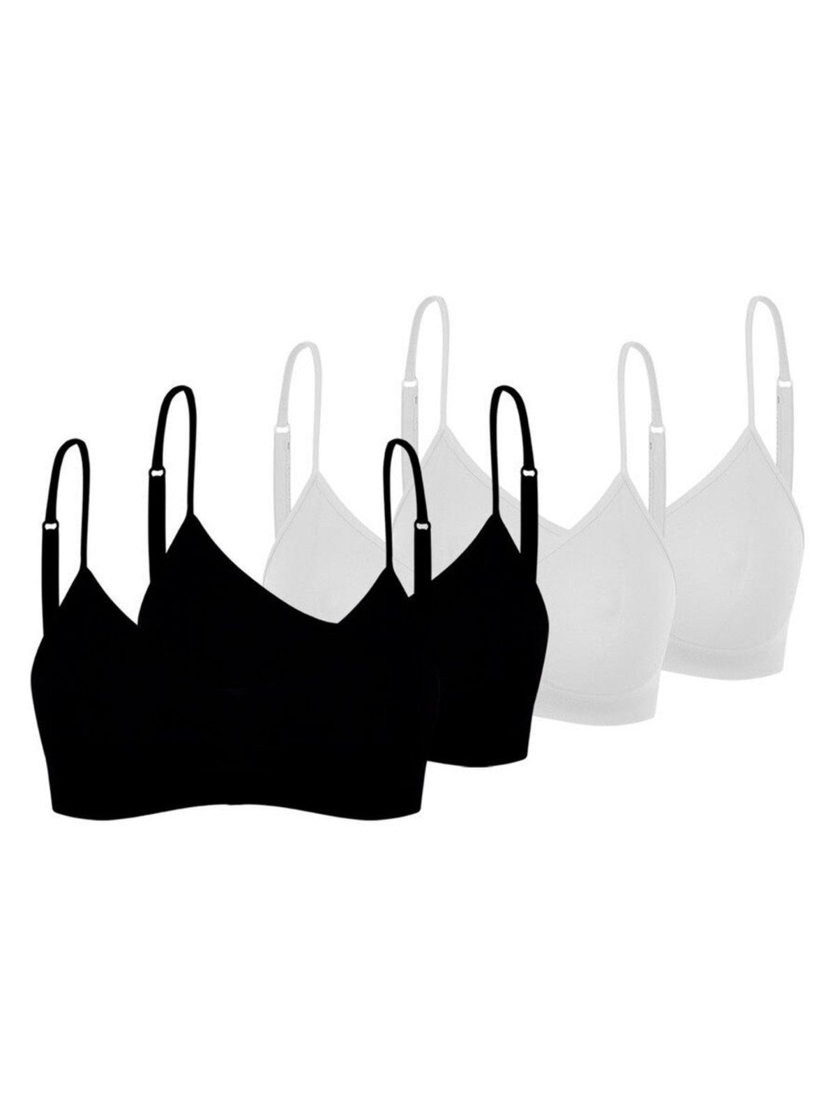 Imagem principal Kit com 4 Tops sem Aro e sem Bojo Trifil 4377 TRIFIL preto