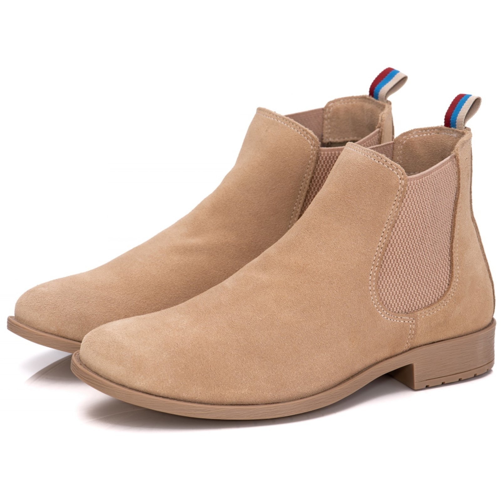 Imagem principal Bota Botina Chelsea Masculina em Couro Confortável Areia Yes Basic bege